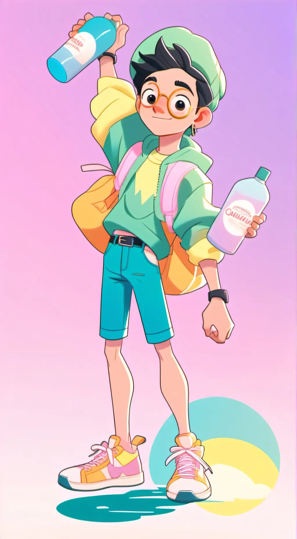 ai character: shampoo  meme  background