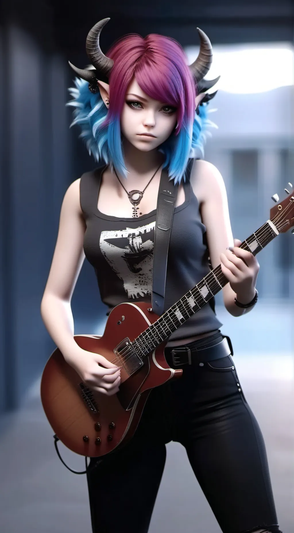 ai character: Le Démon Rockstar background