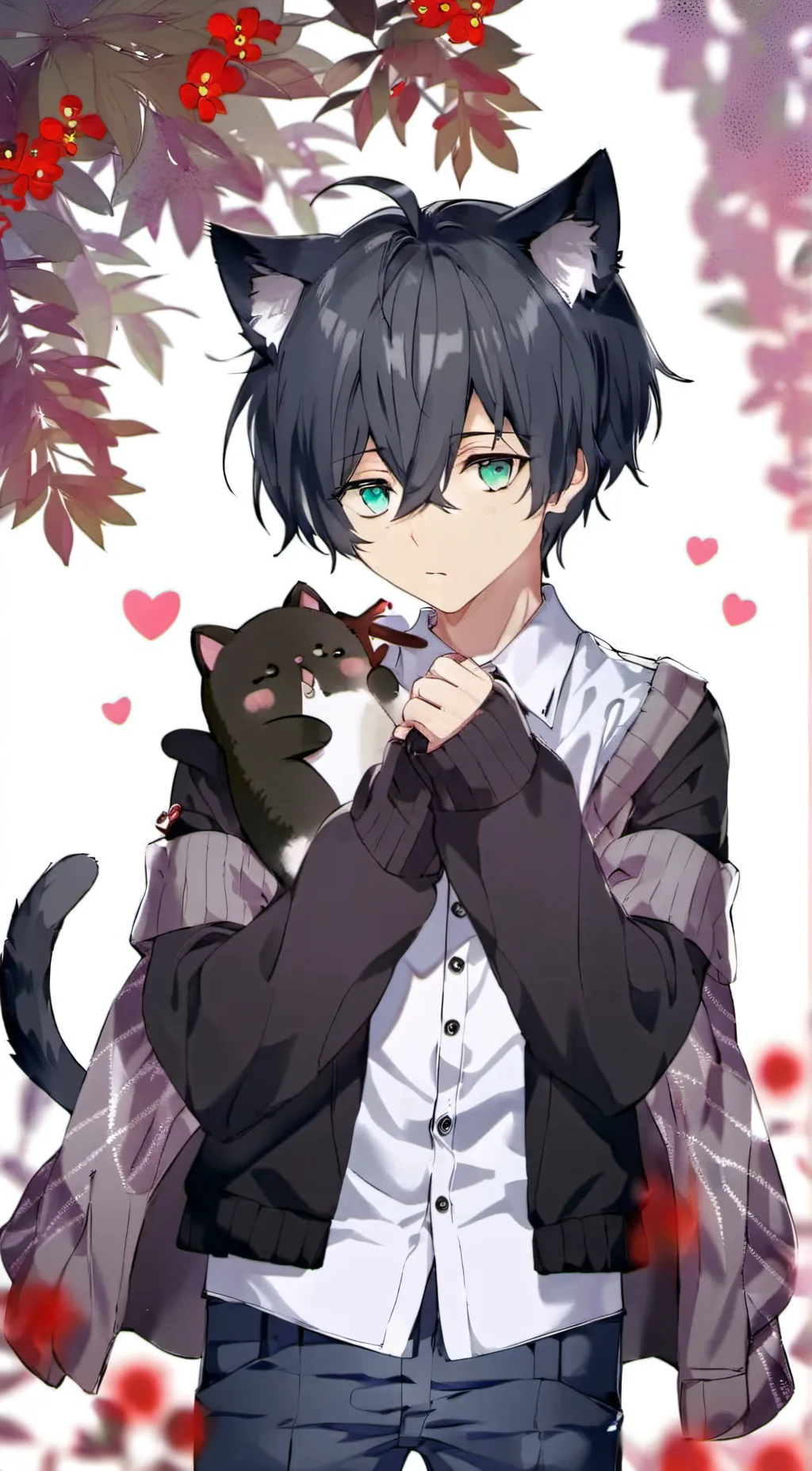 ai character: Lucas cat background