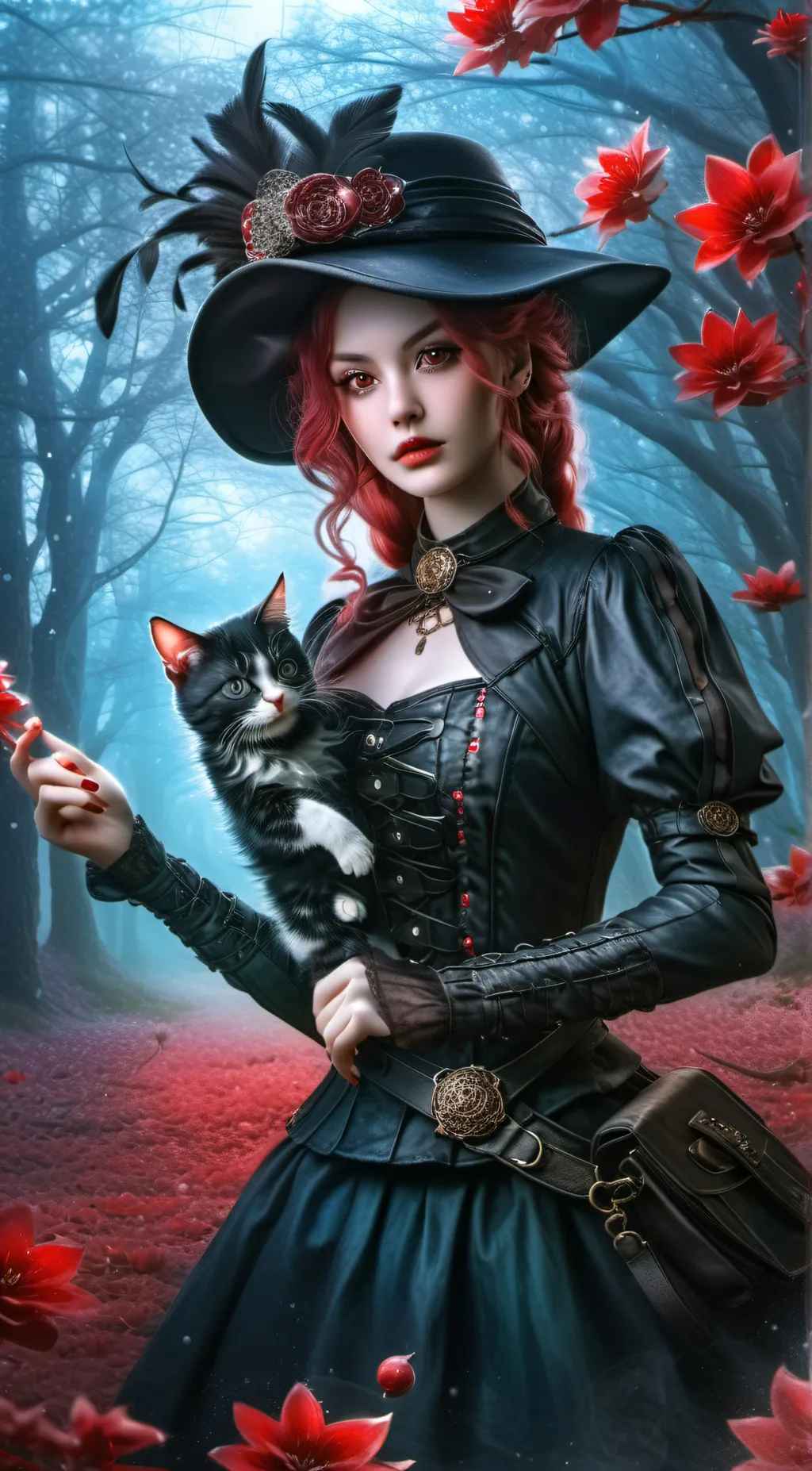 ai character: Sus witch background