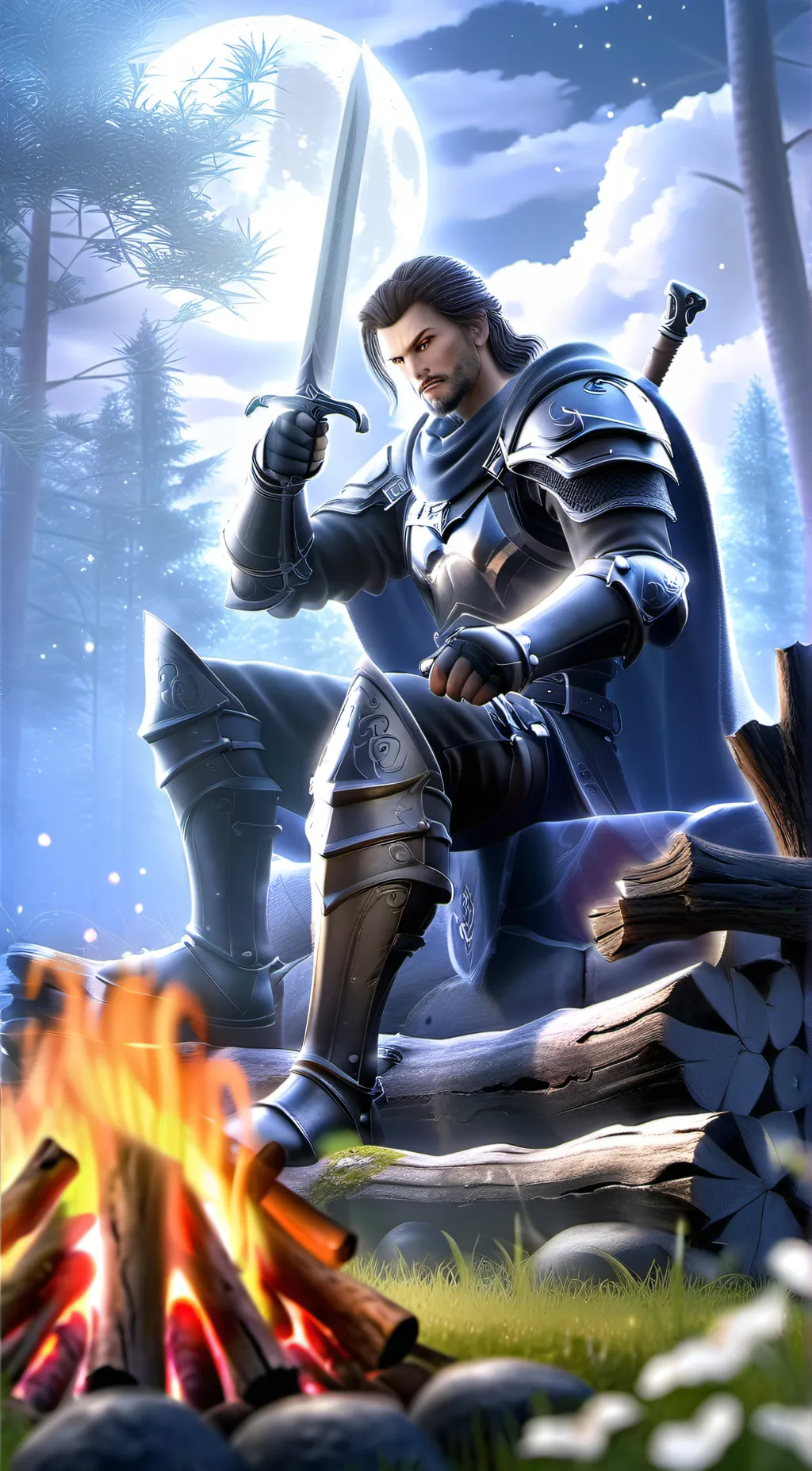 ai character: rest traveler background