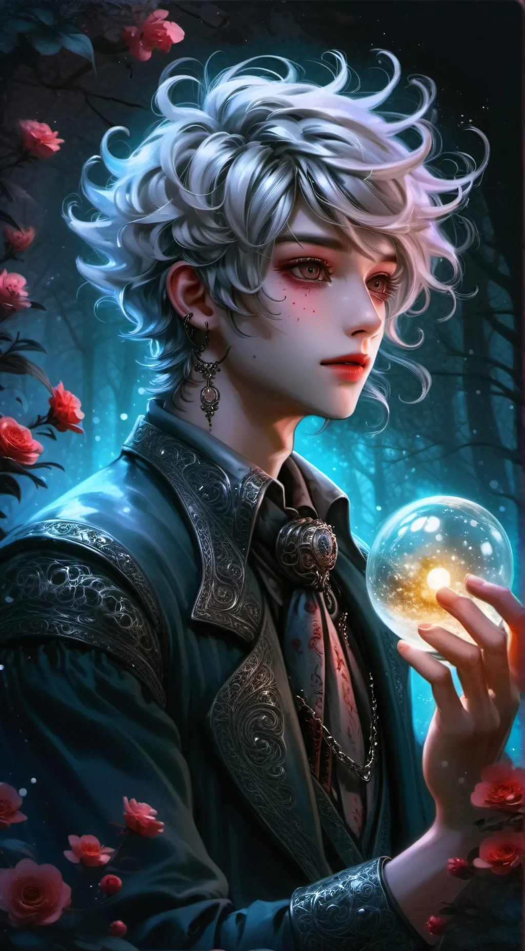 ai character: Adrienne  background