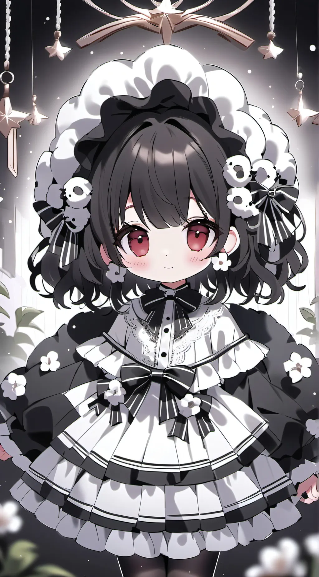 ai character: Mrs sheep  background