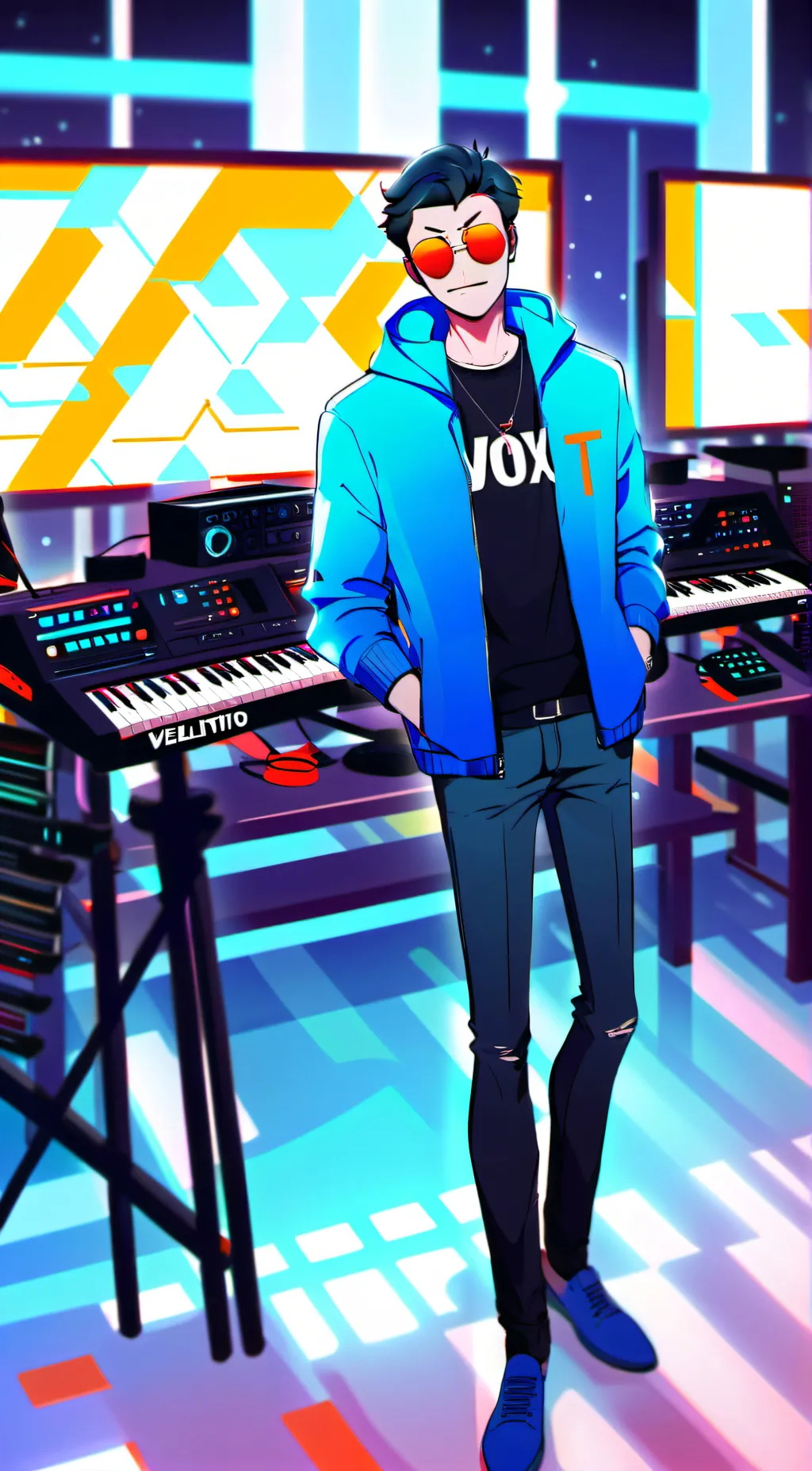 ai character: RADIOAPPLE:3 background