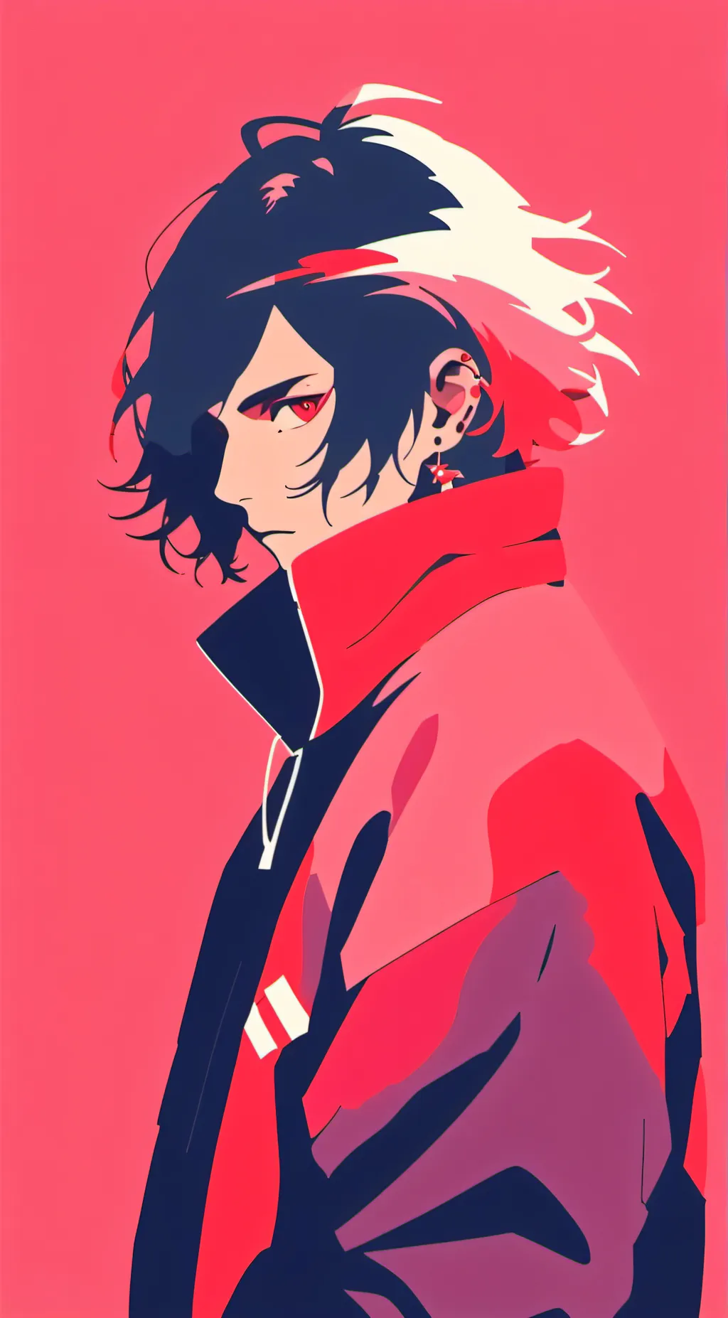 ai character: Crimson background