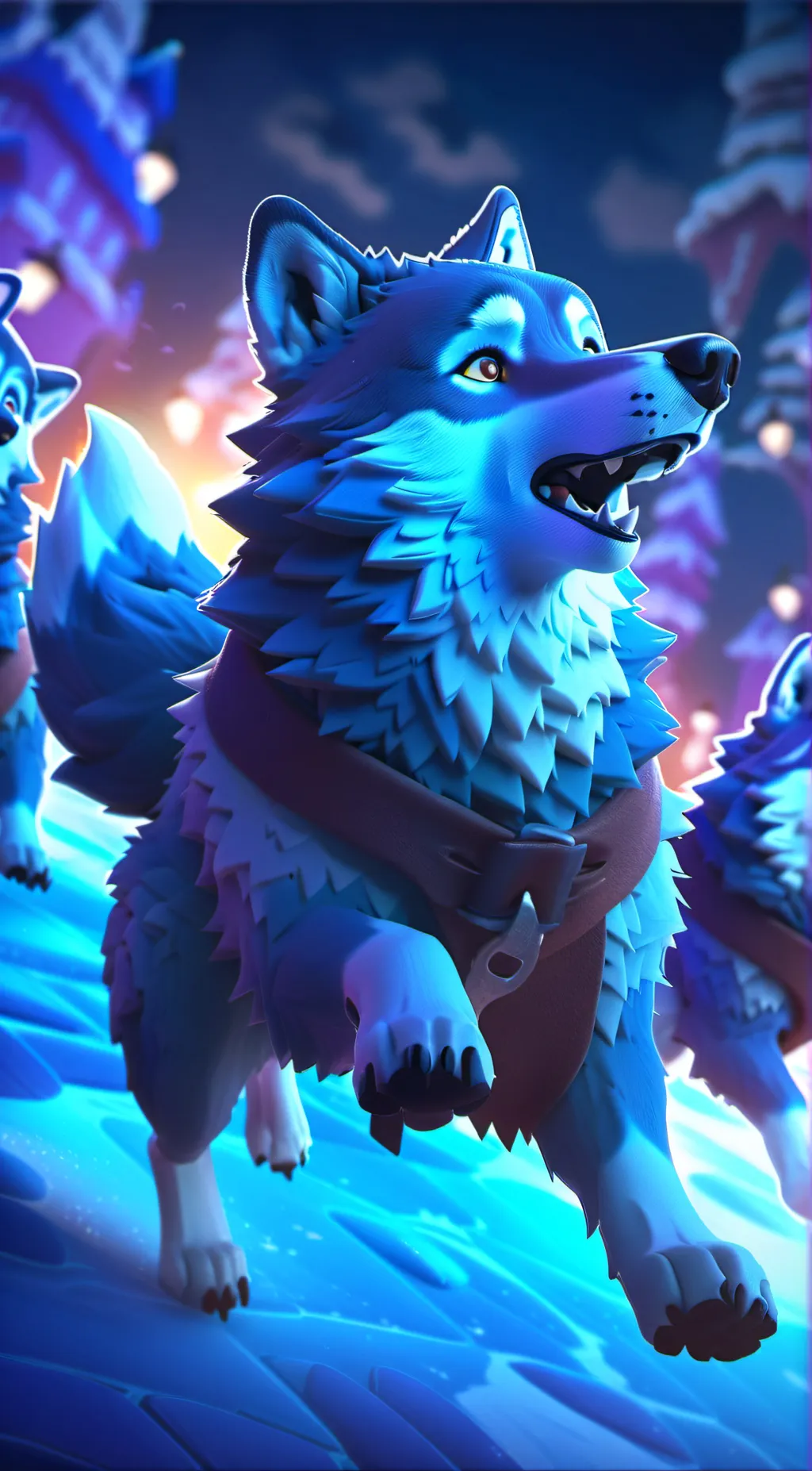 ai character: icery background