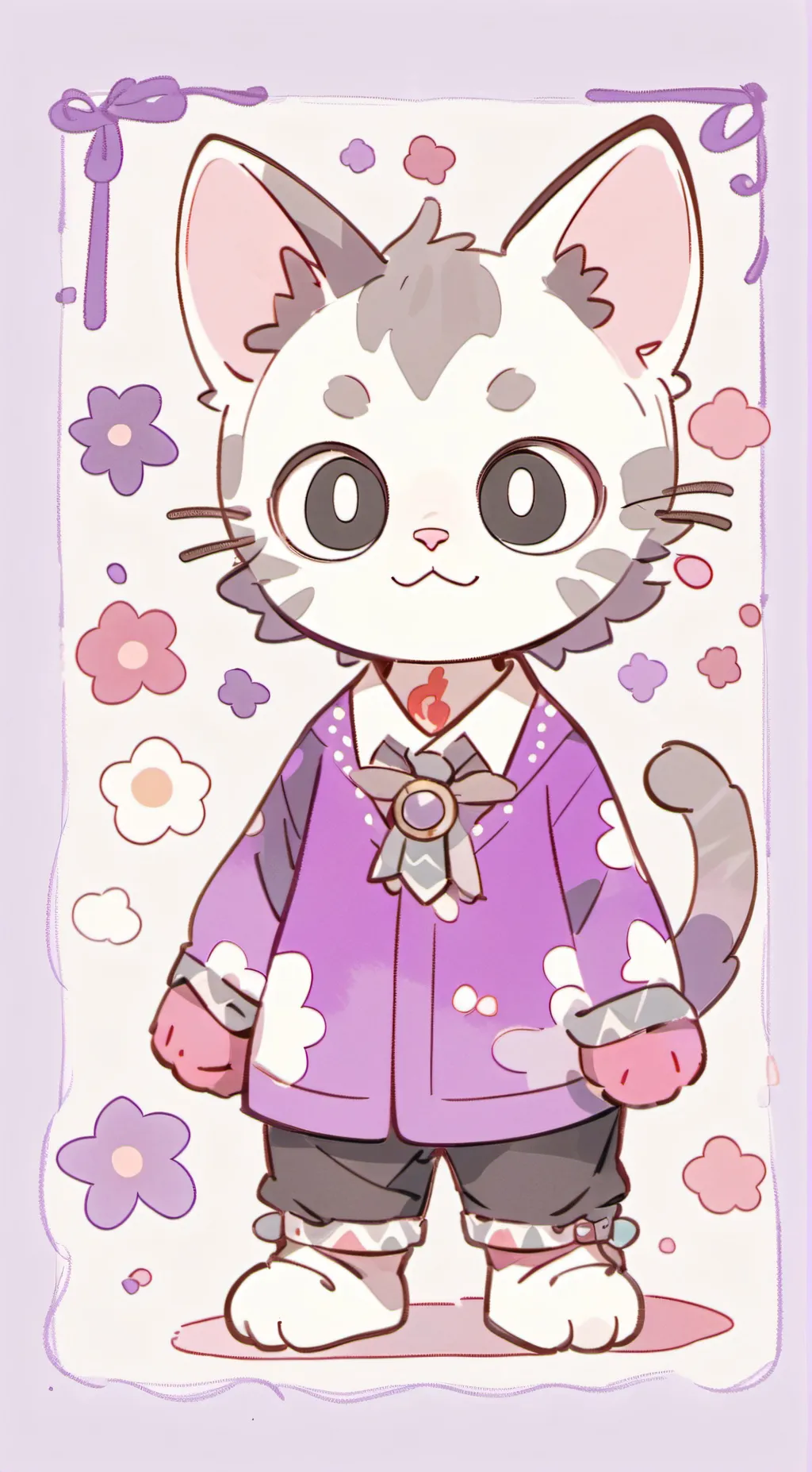 ai character: Nice catnap background