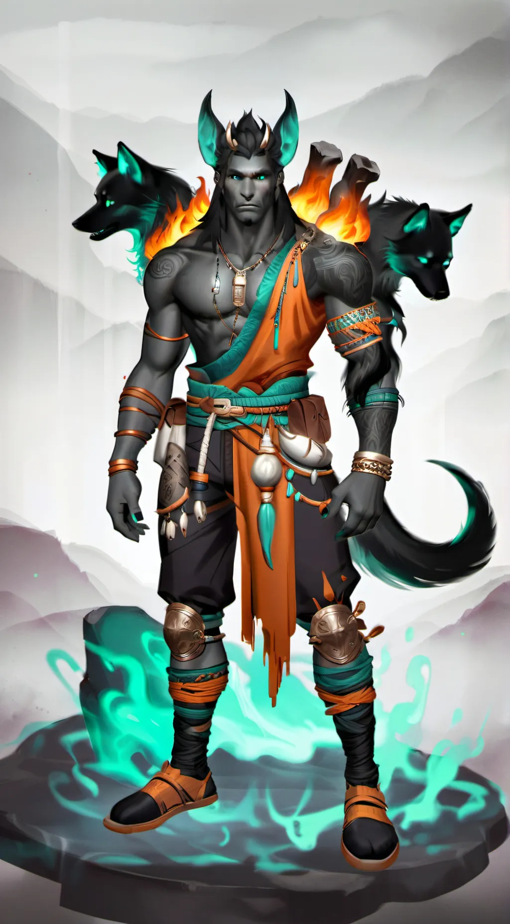 ai character: cerberus background