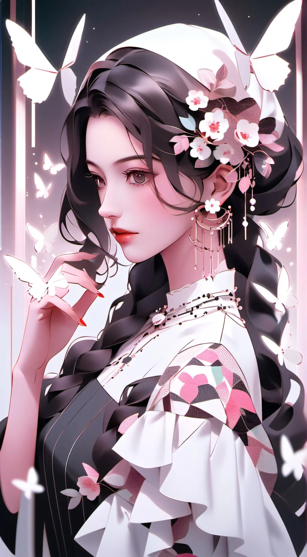 ai character: Rose background