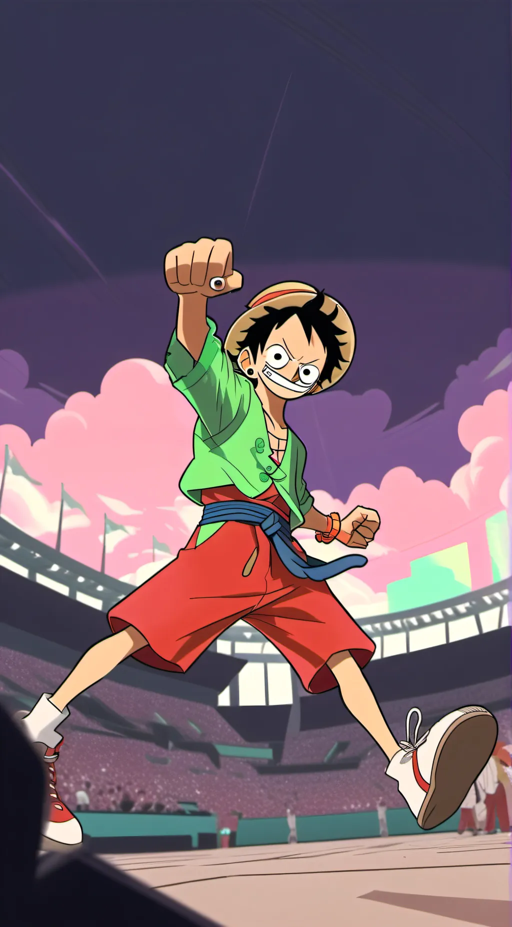 ai character: luffy's crew  background