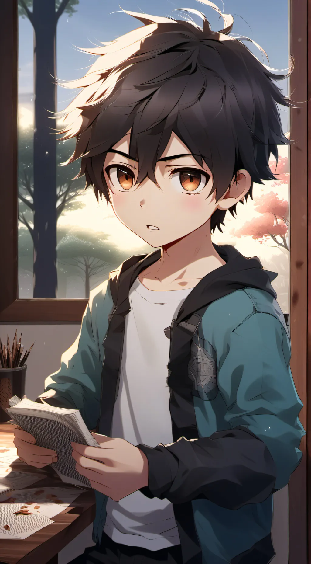 ai character: kotaro  background