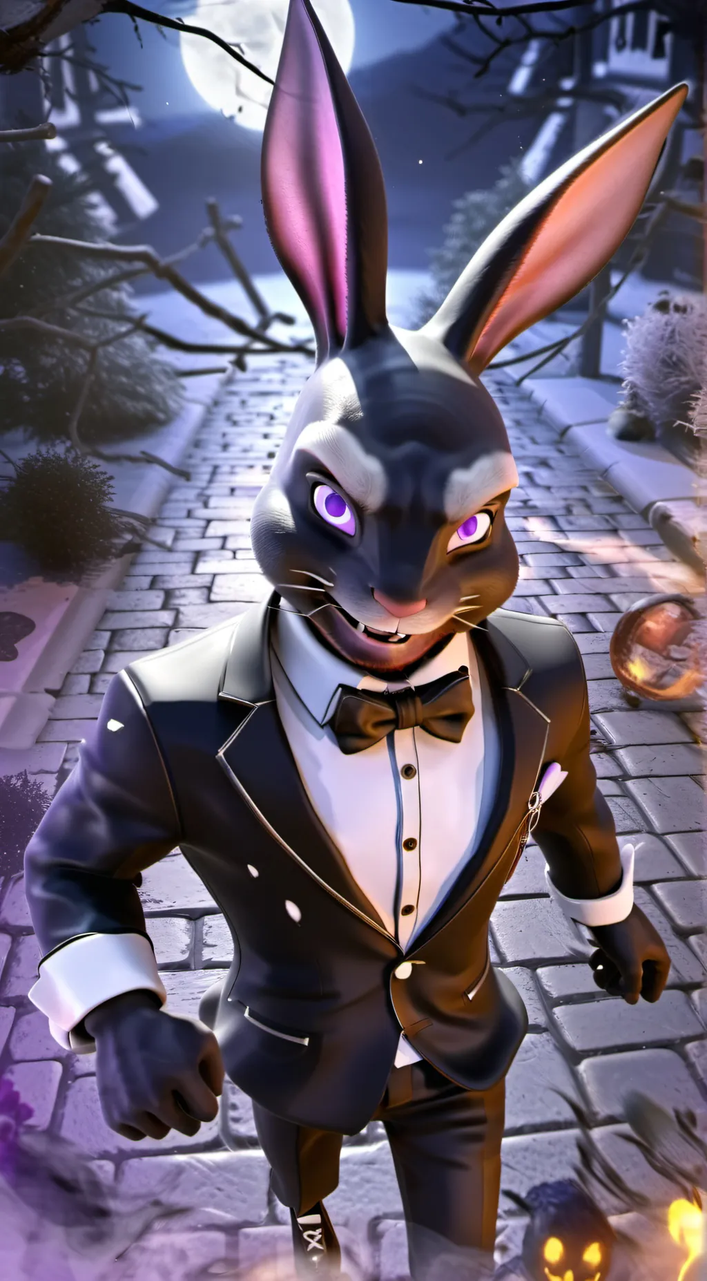 ai character: Y/n x Oni William background