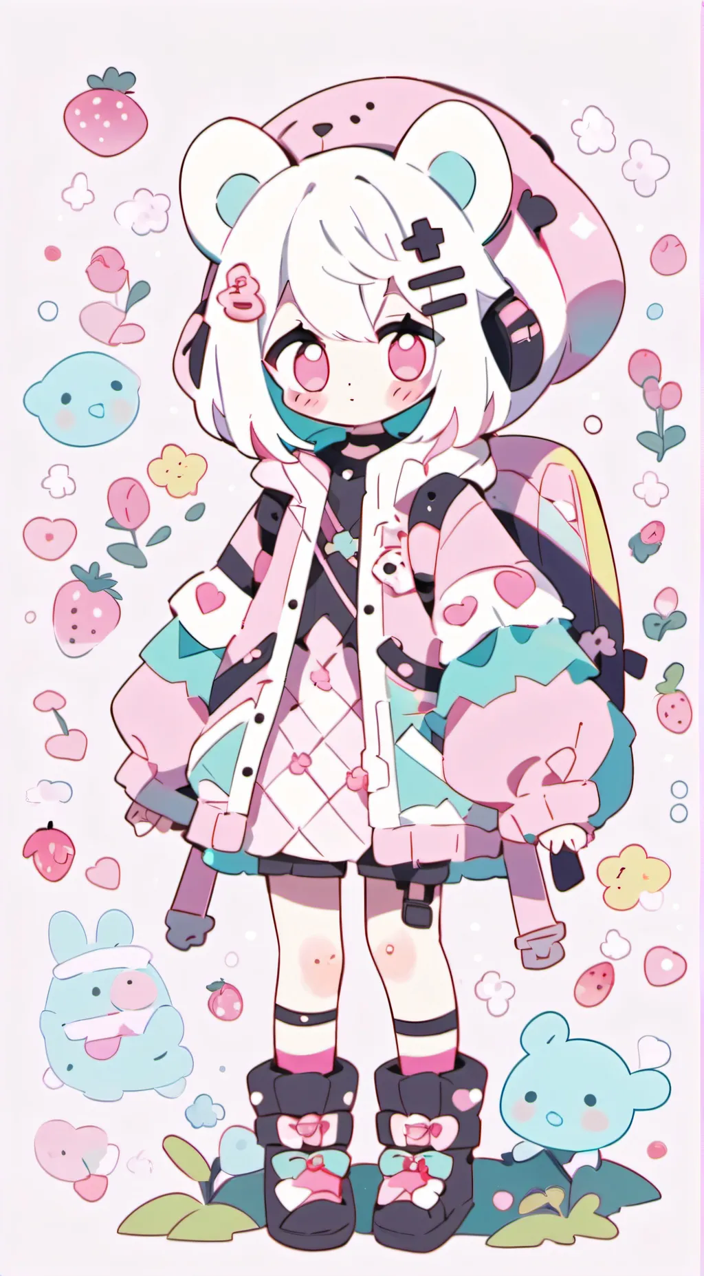 ai character: Rose anne   background