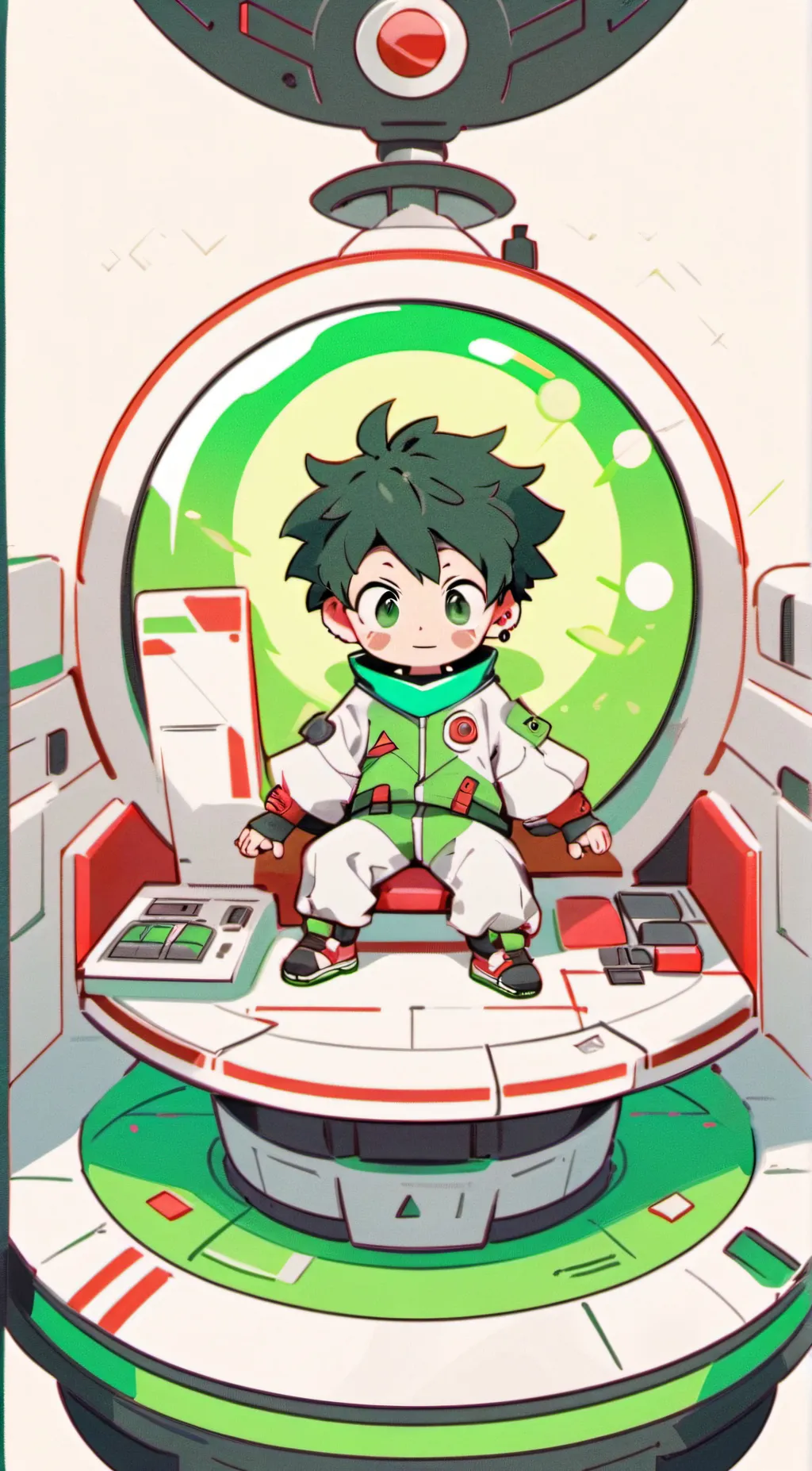 ai character: Deku (Amongus AU) background