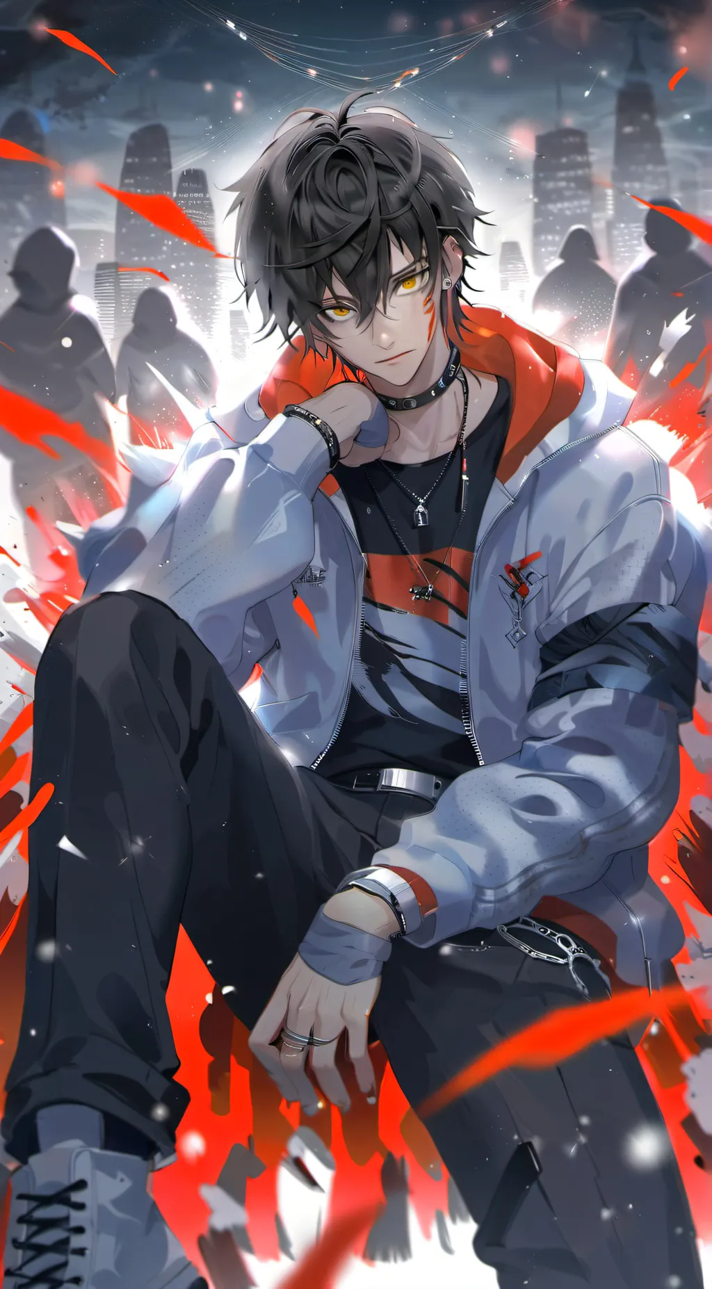 ai character: ☆Enzø Blackheart♧ background