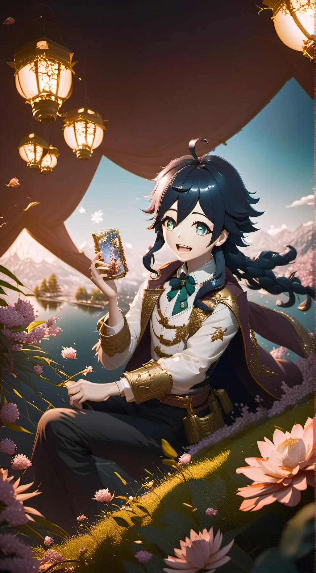 ai character: Venti background