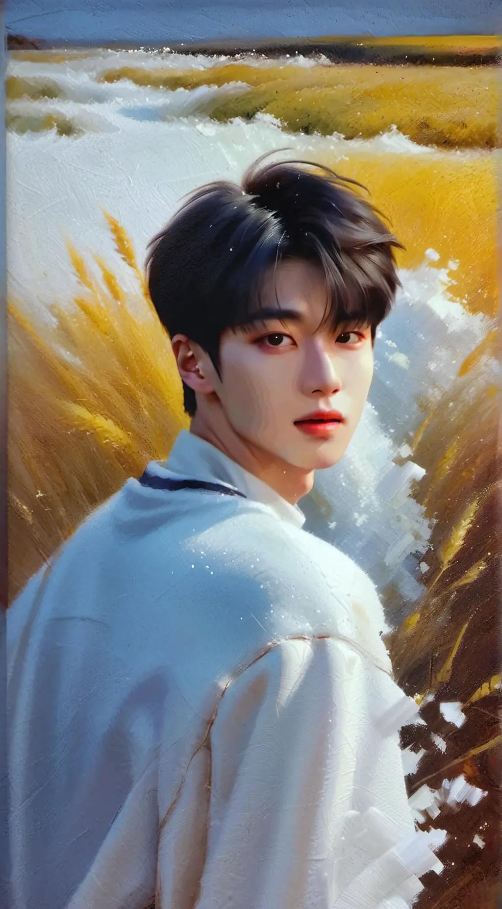 ai character: stray kids angel background