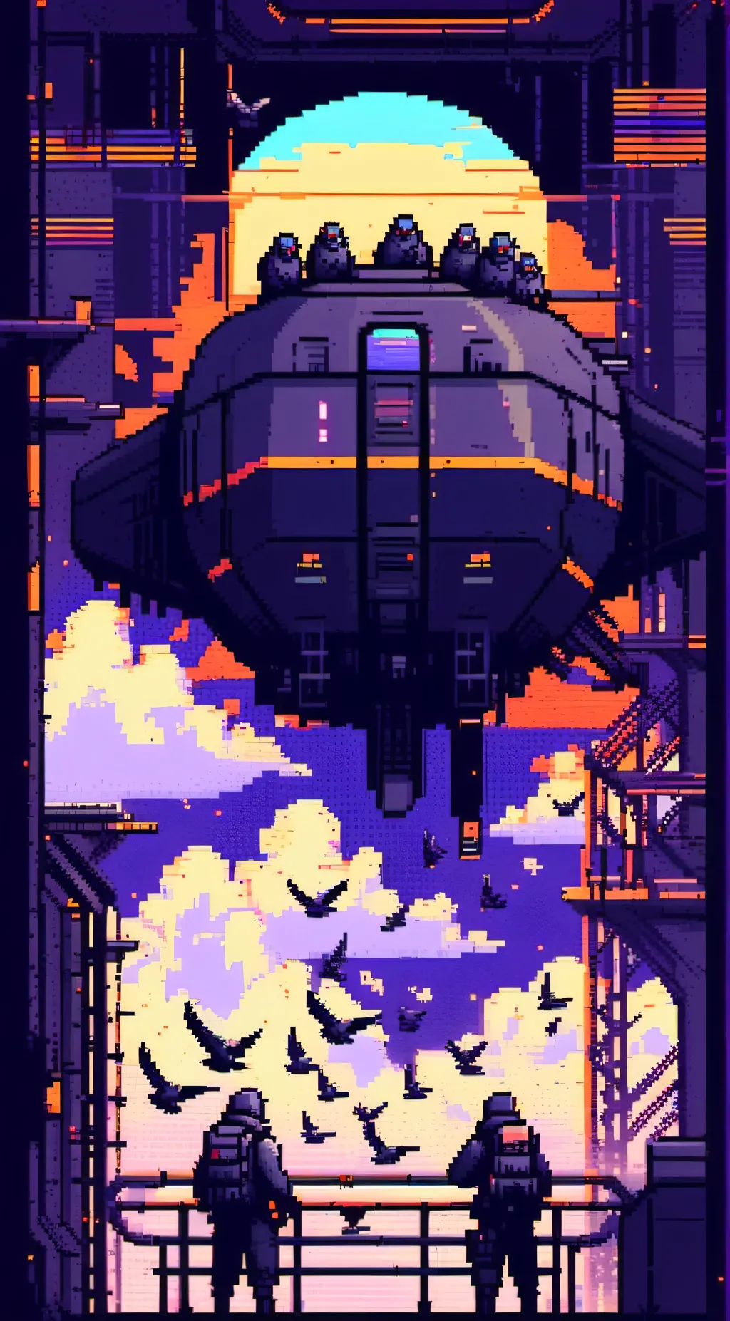 ai character: control pigeons background