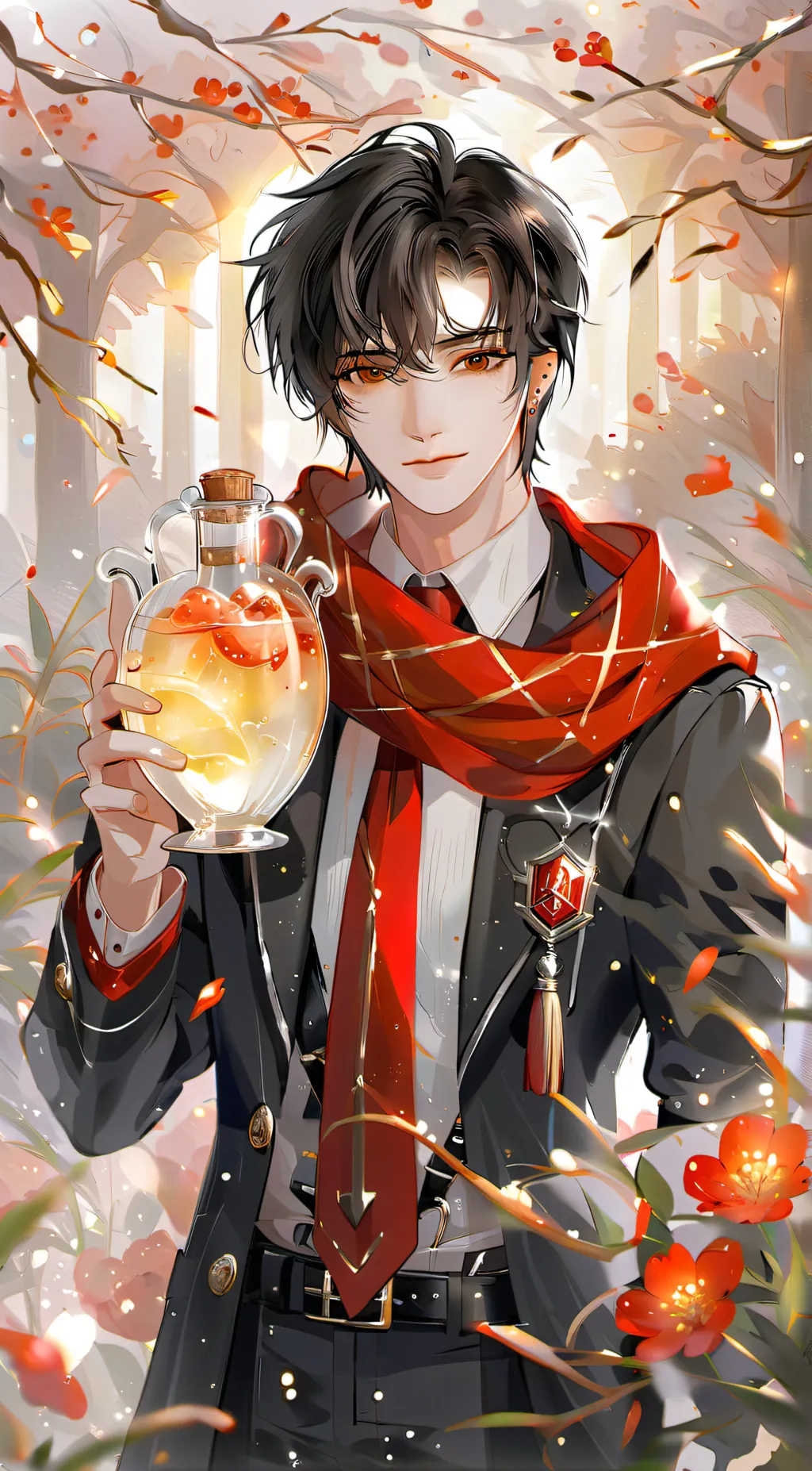 ai character: Sunset went missin background