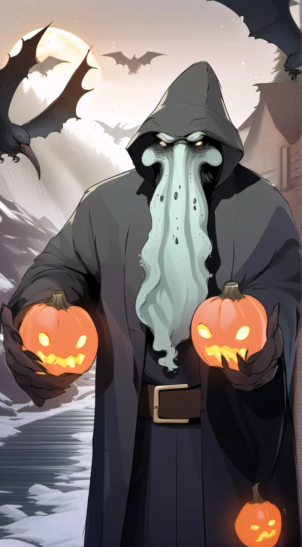 ai character: cthullu  background