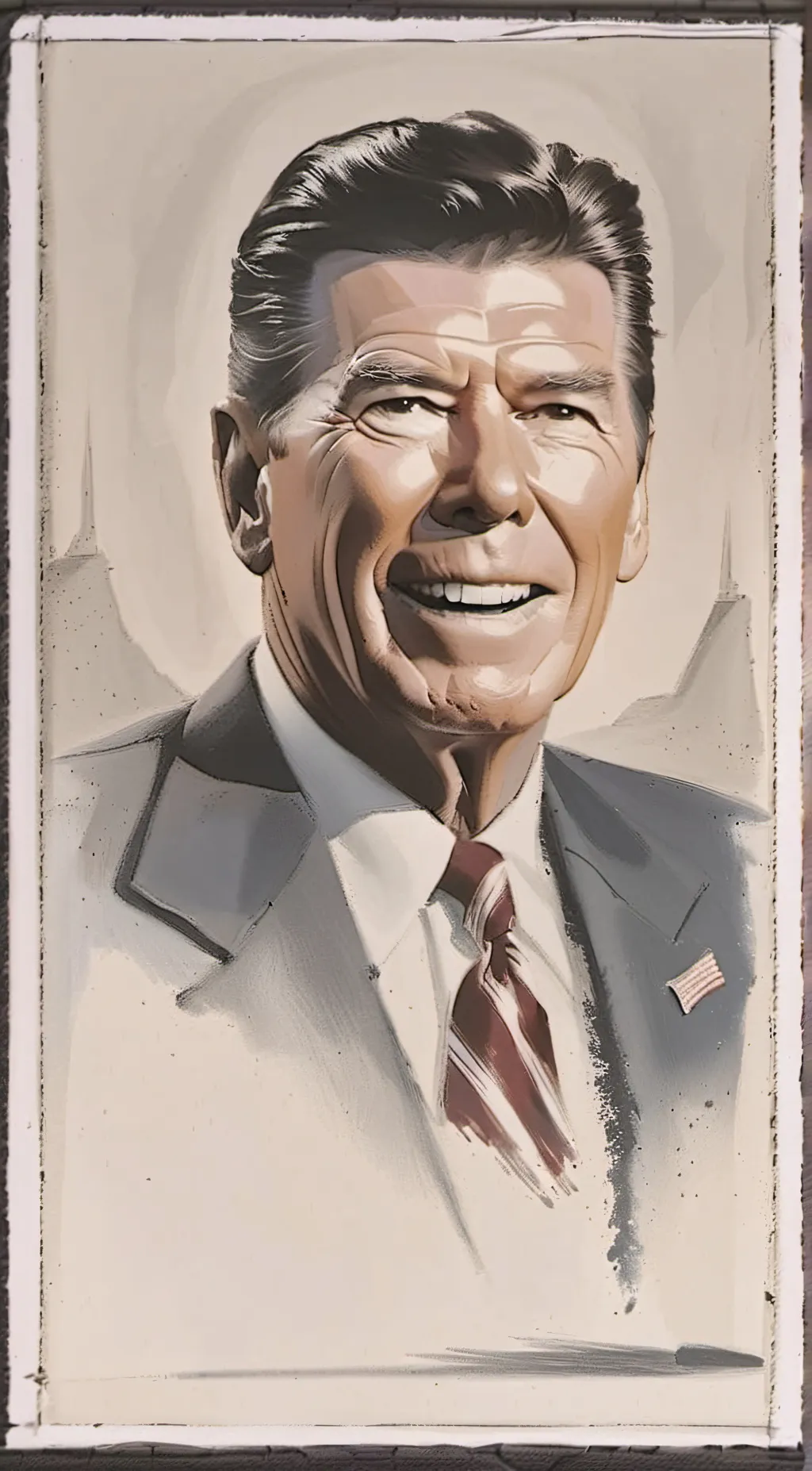 ai character: Ronald Reagan background