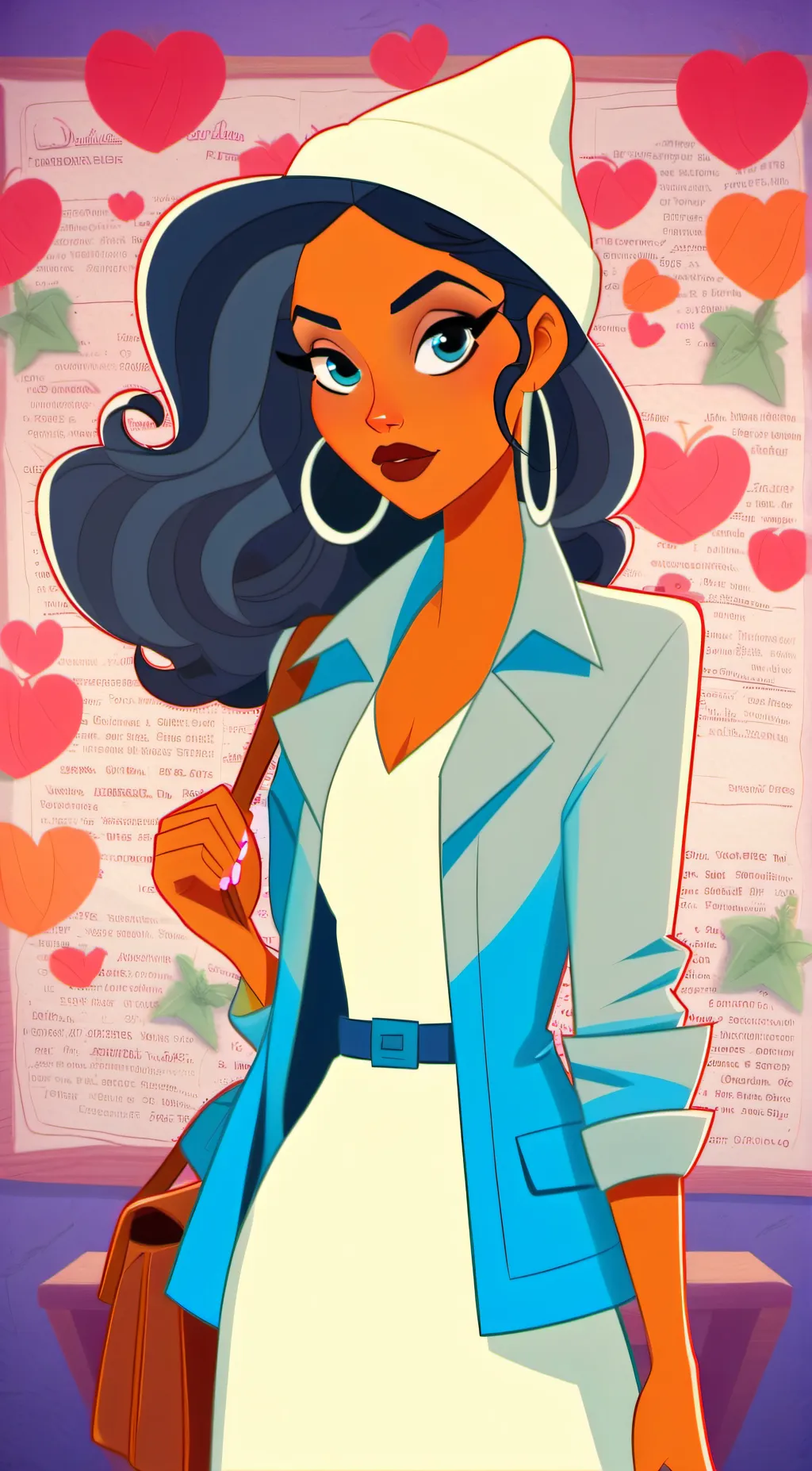 ai character: miss Layla background