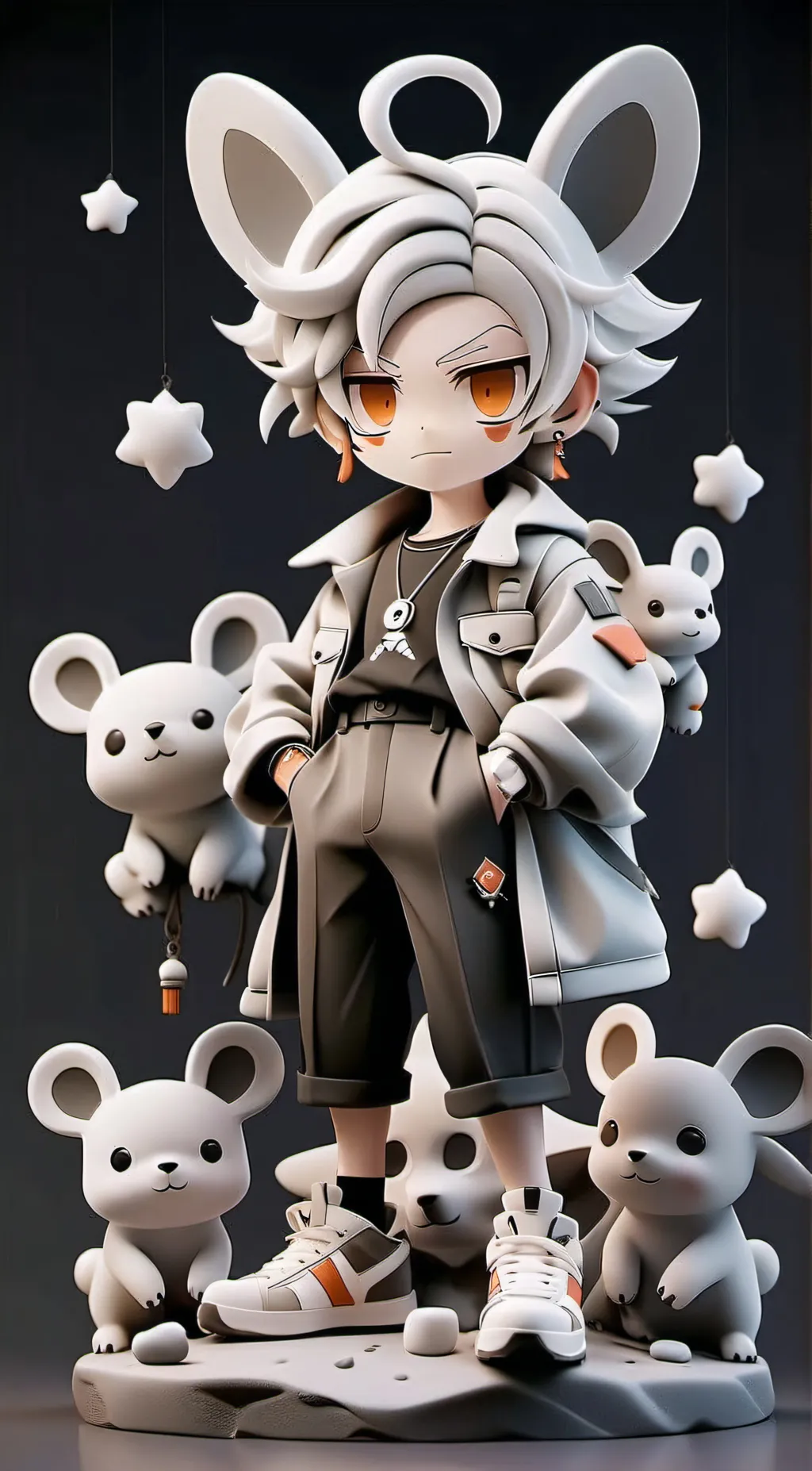 ai character: Boy kisser  background