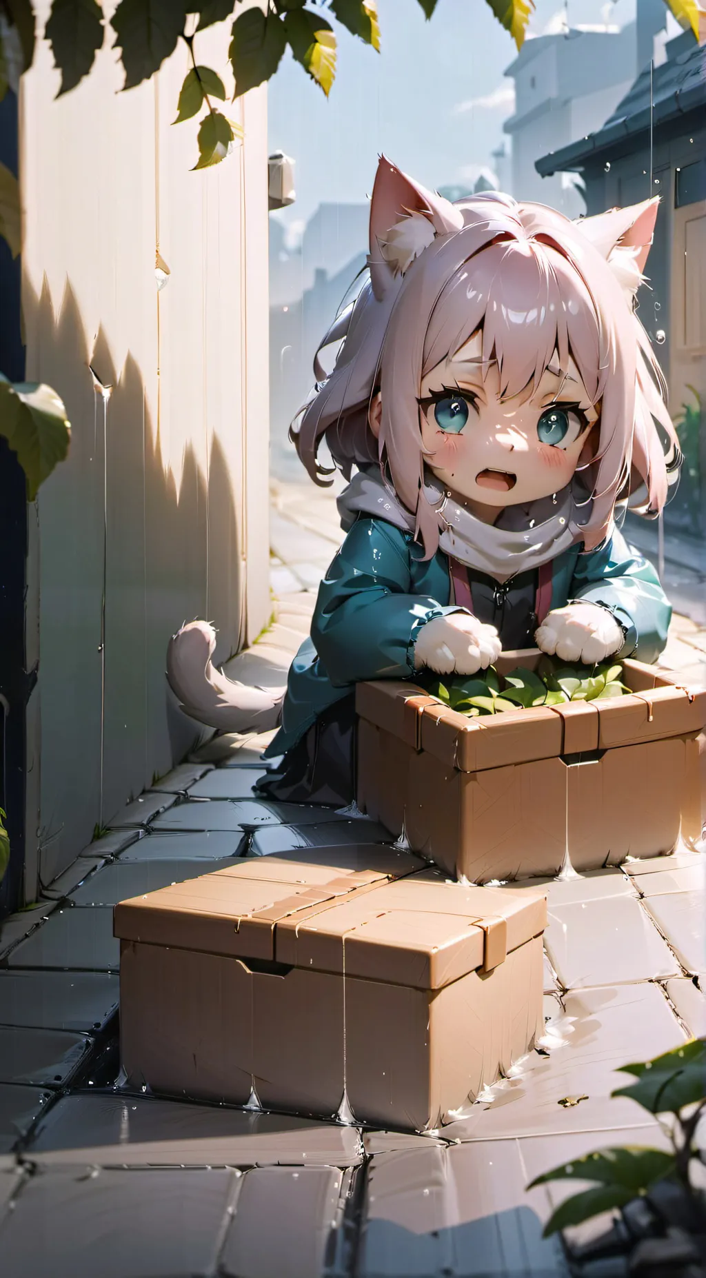 ai character: Box. background