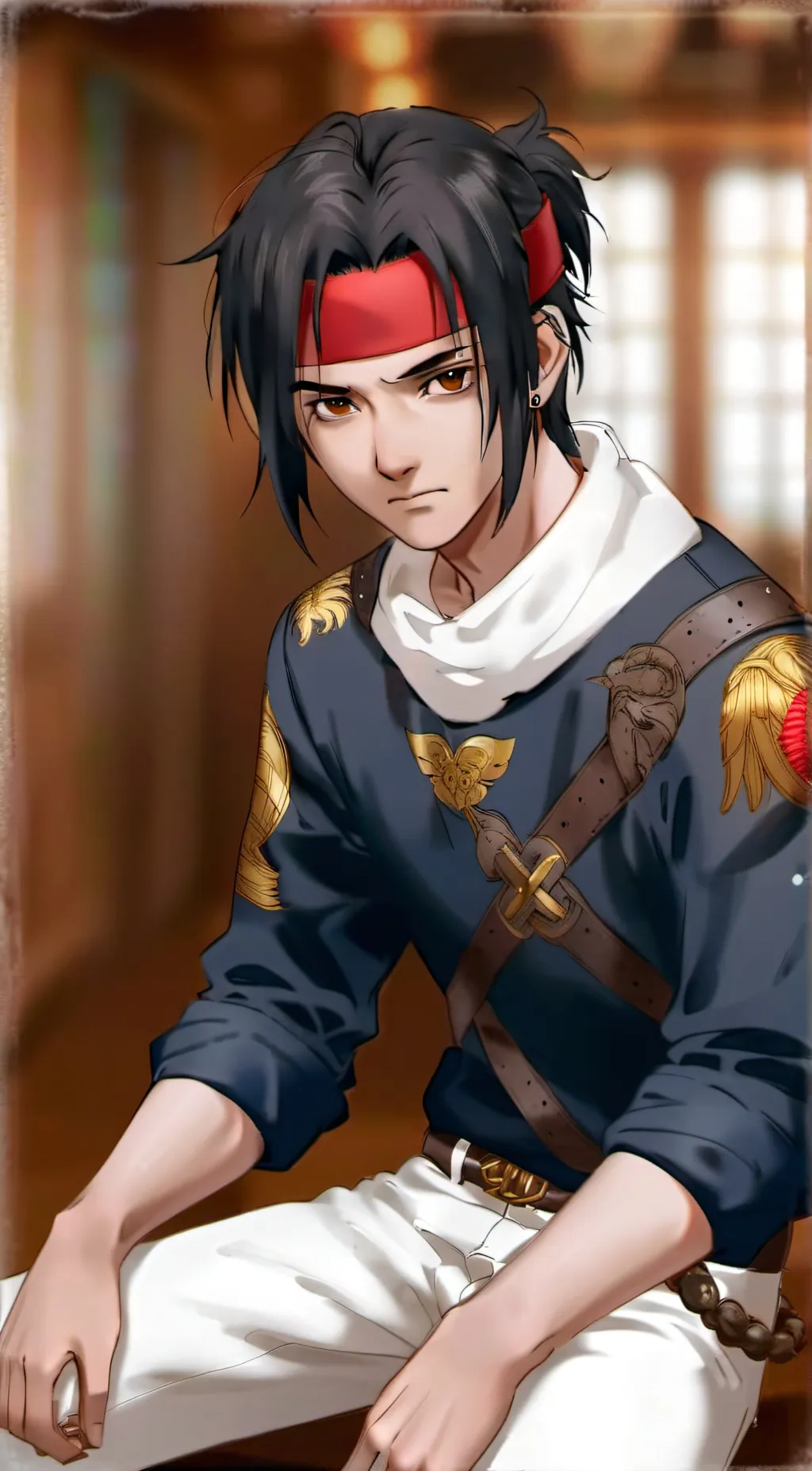 ai character: Sasuke background