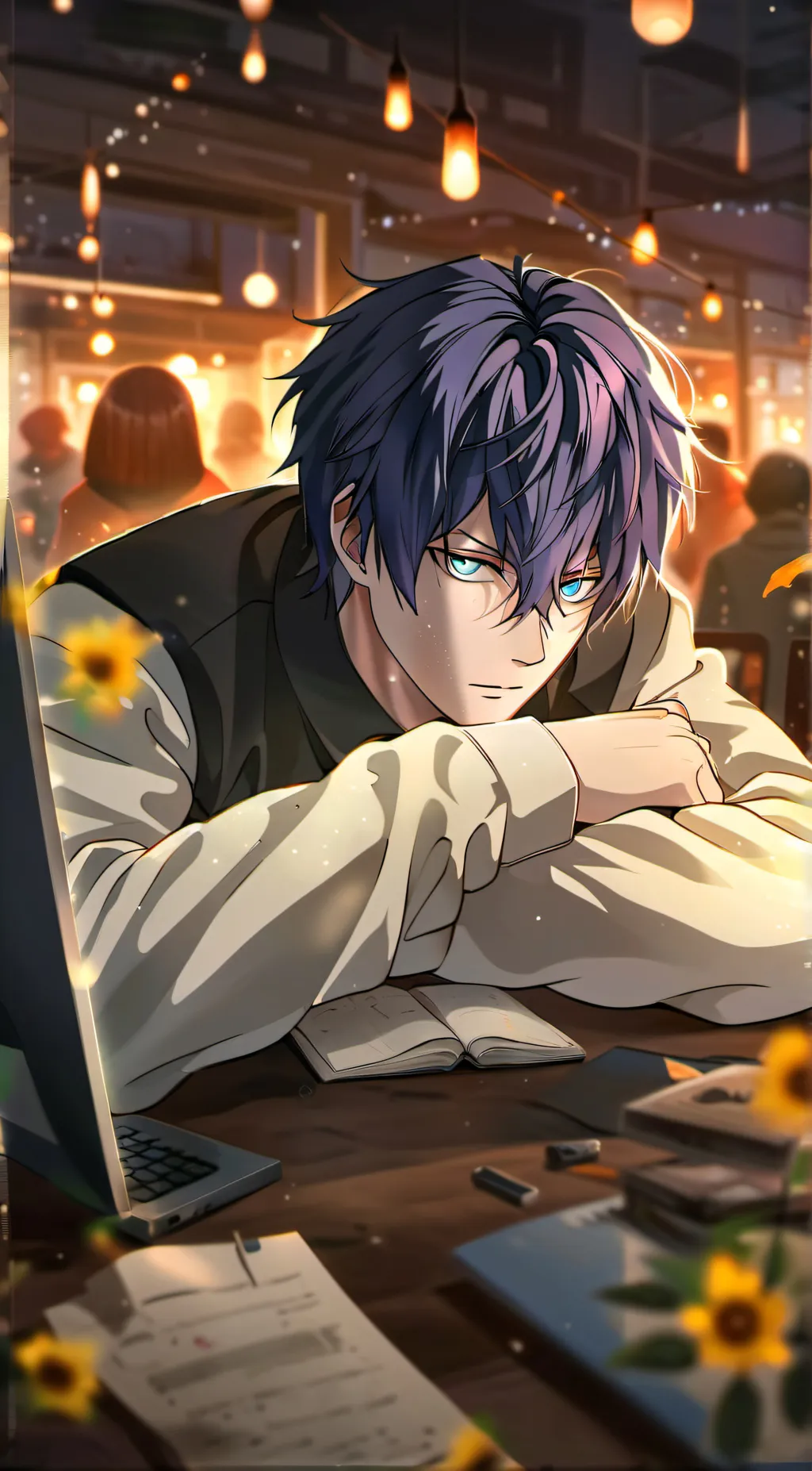 ai character: Damien  background