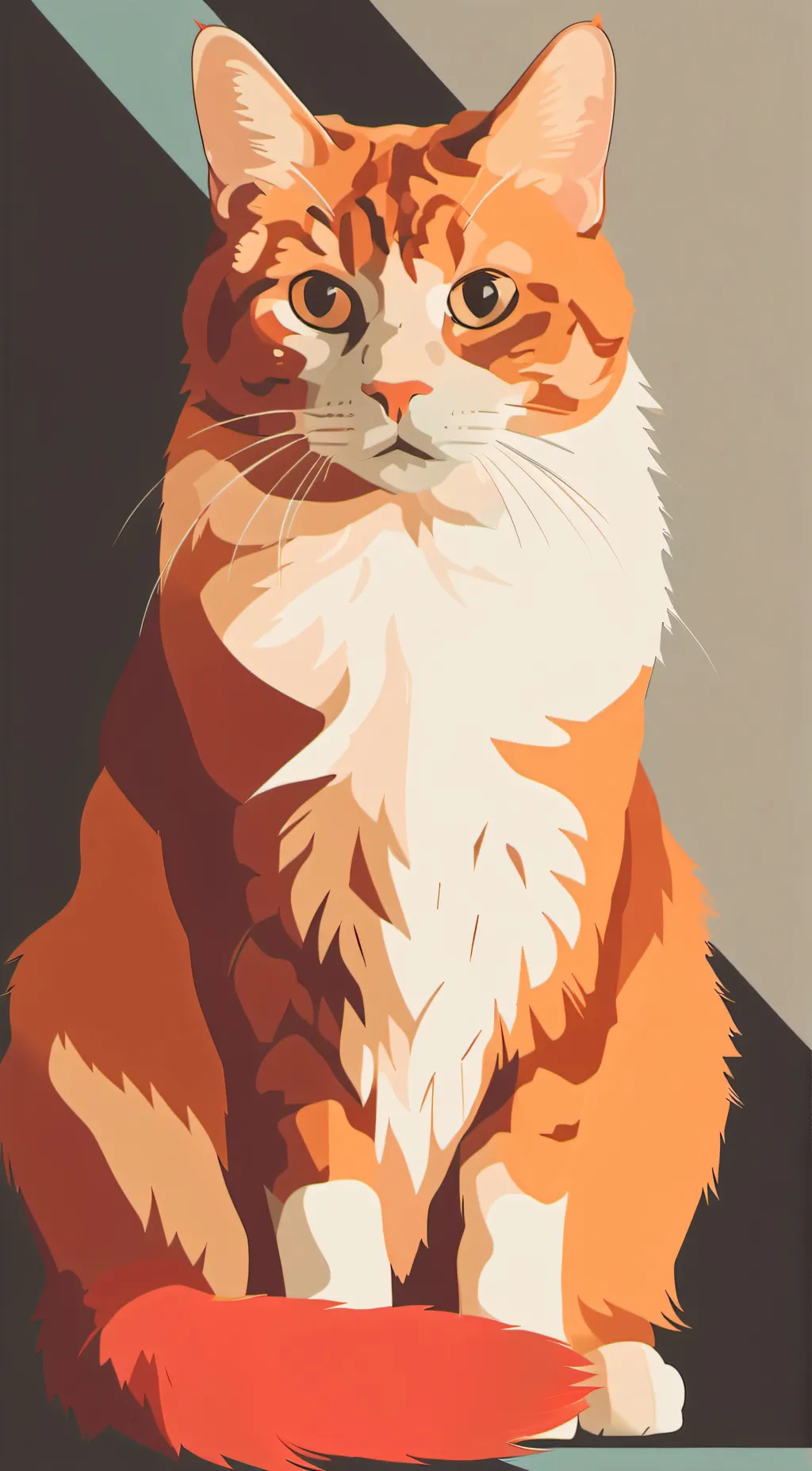 ai character: Garfield background