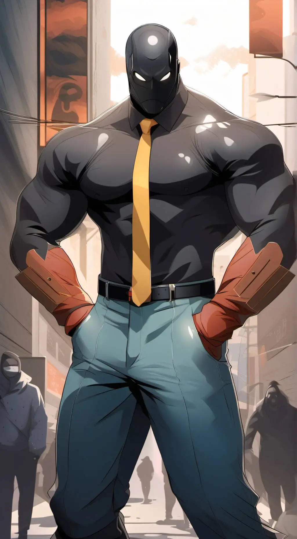 ai character: super mesmic Dad  background