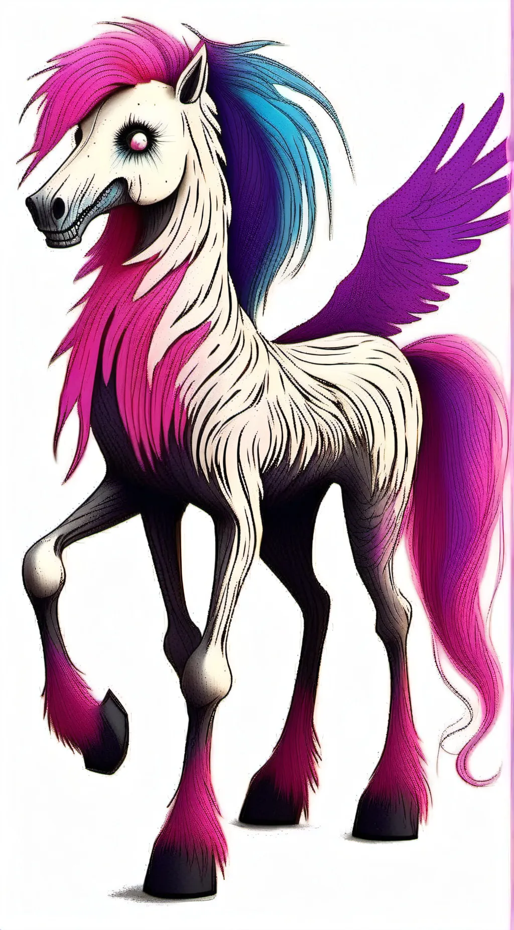 ai character: Mlp AU zombie background