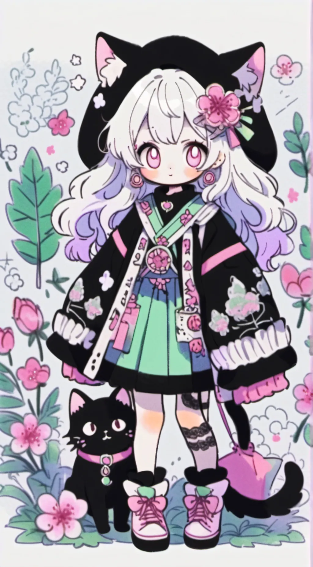 ai character: kat background