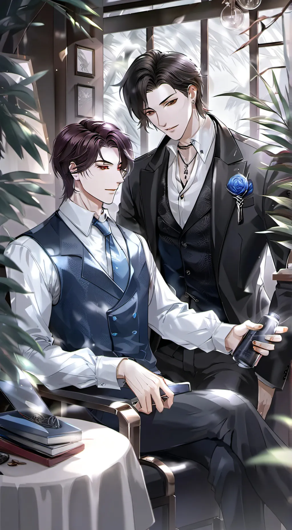 ai character: jake and max background