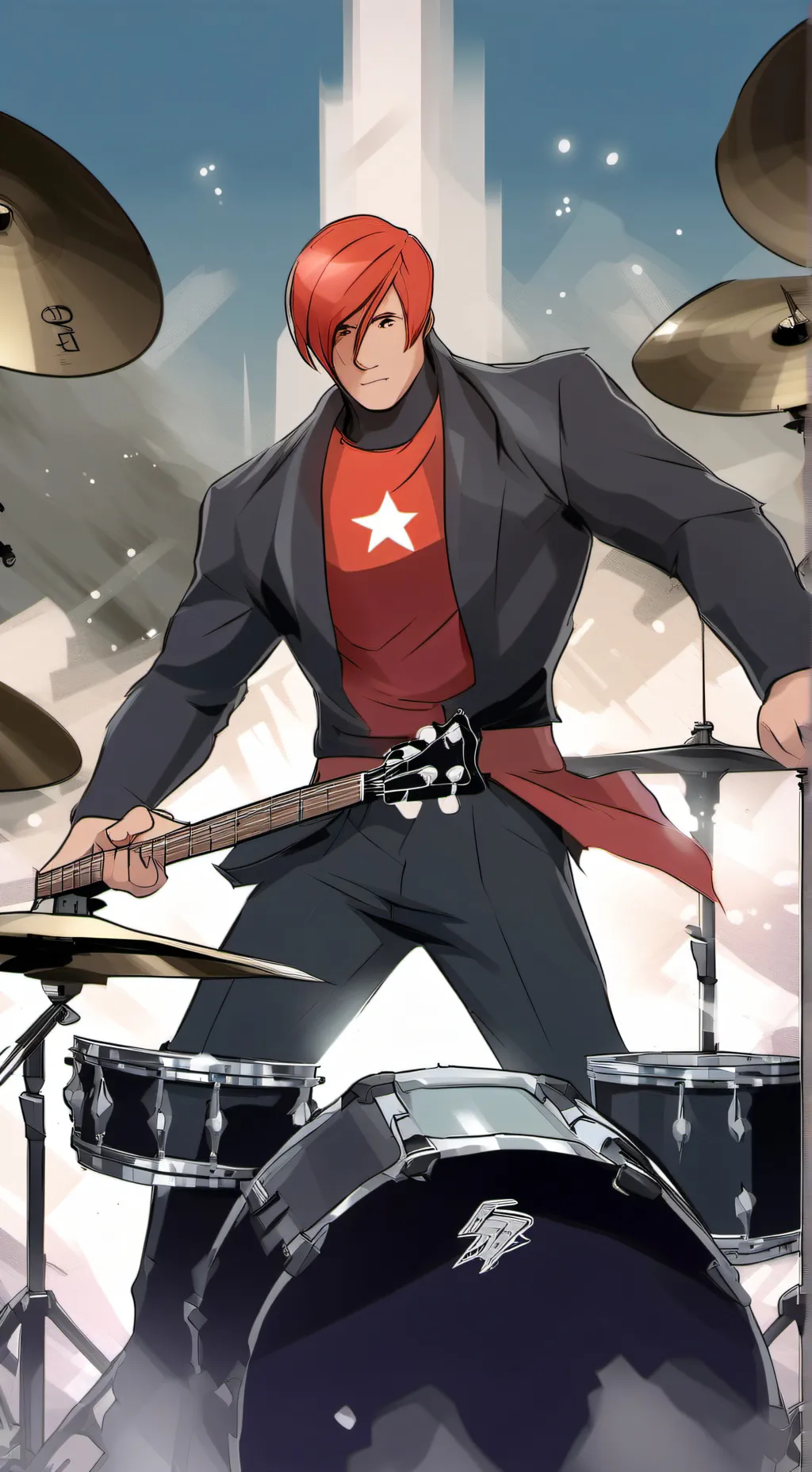 ai character: Iori Yagami background