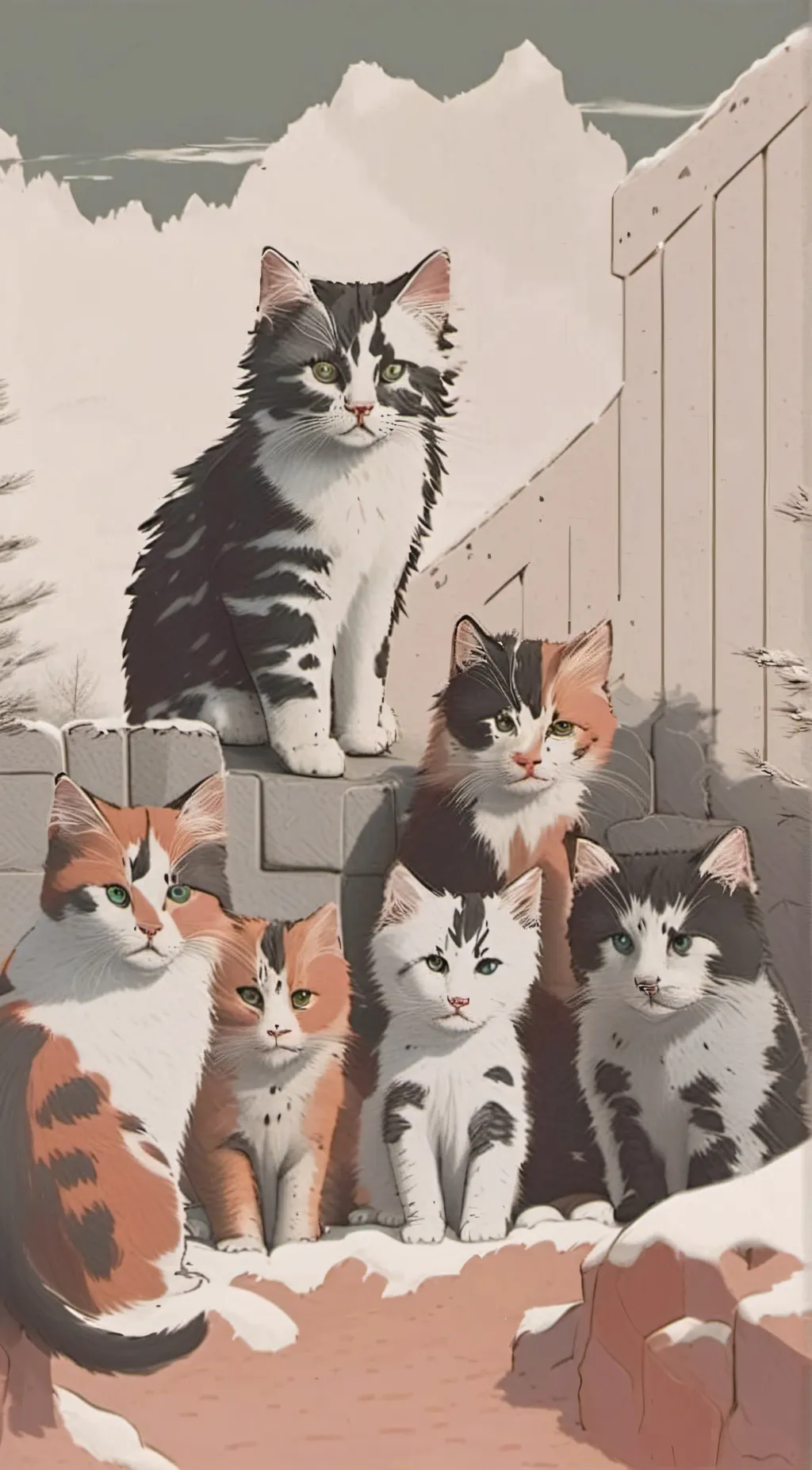 ai character: the family kitties background