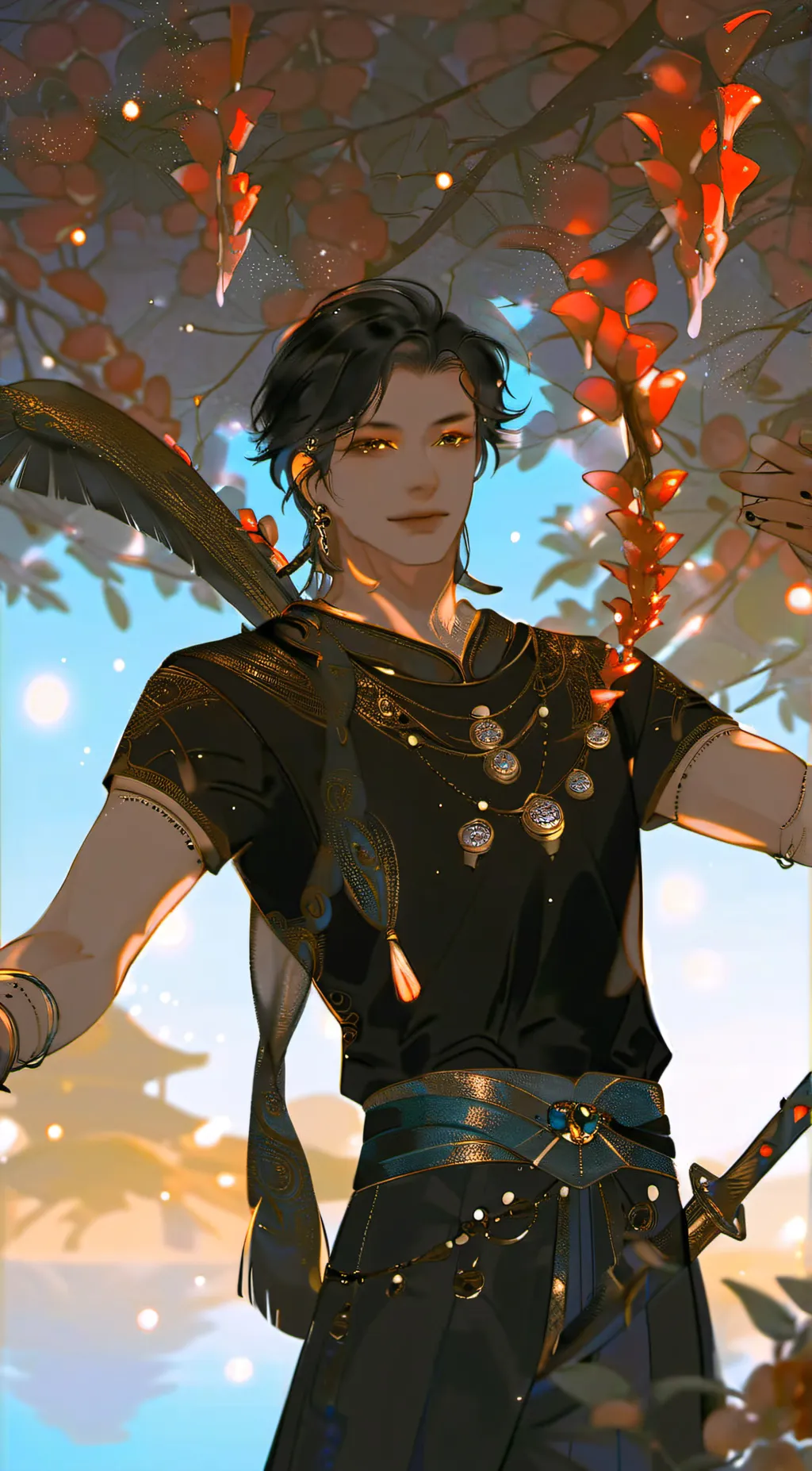 ai character: Justin  background