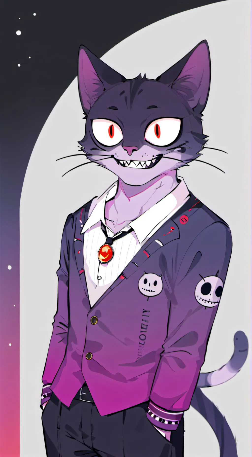 ai character: catnap background