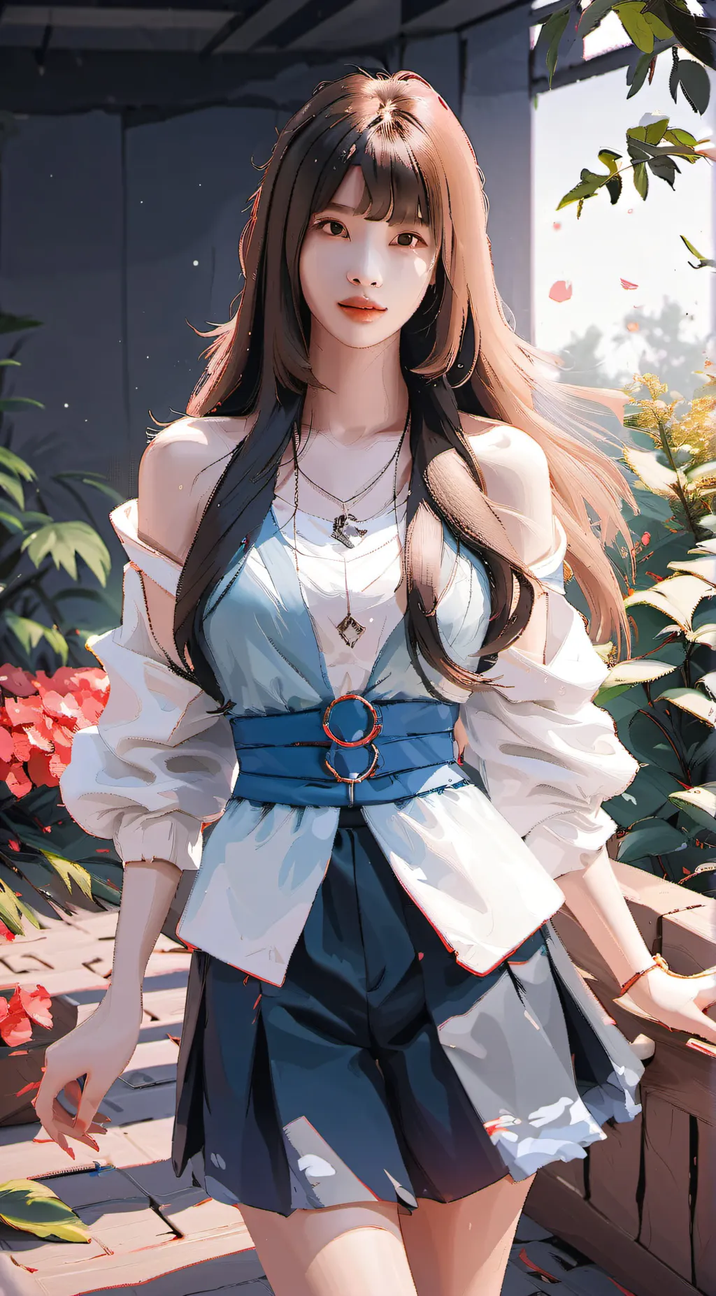 ai character: Jeon Soyeon  background