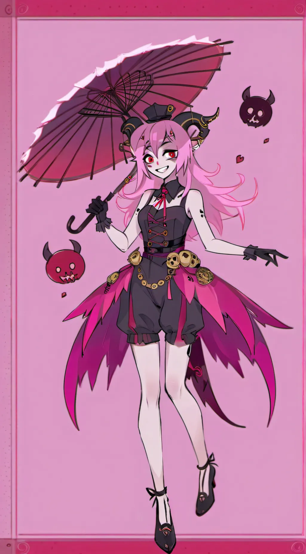 ai character: luci,al background