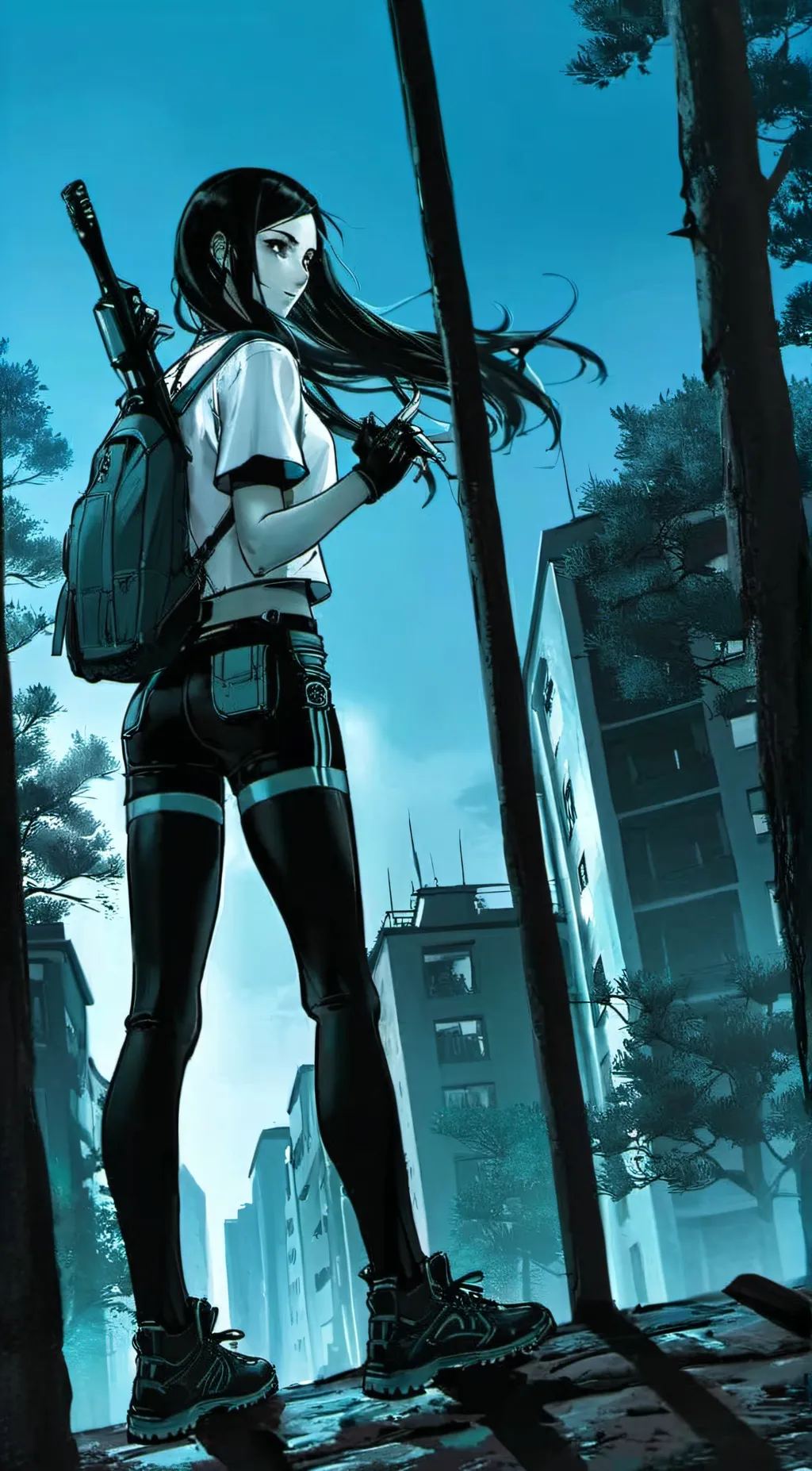 ai character: Street Life background