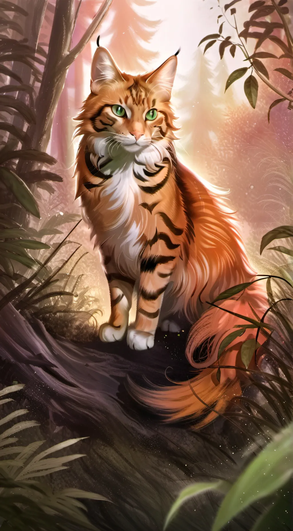 ai character: FireHeart background