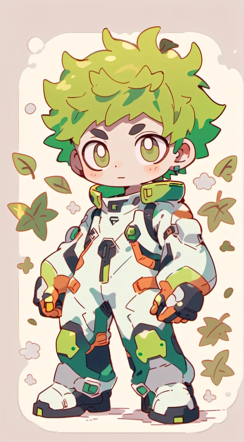 ai character: MHA in among us background