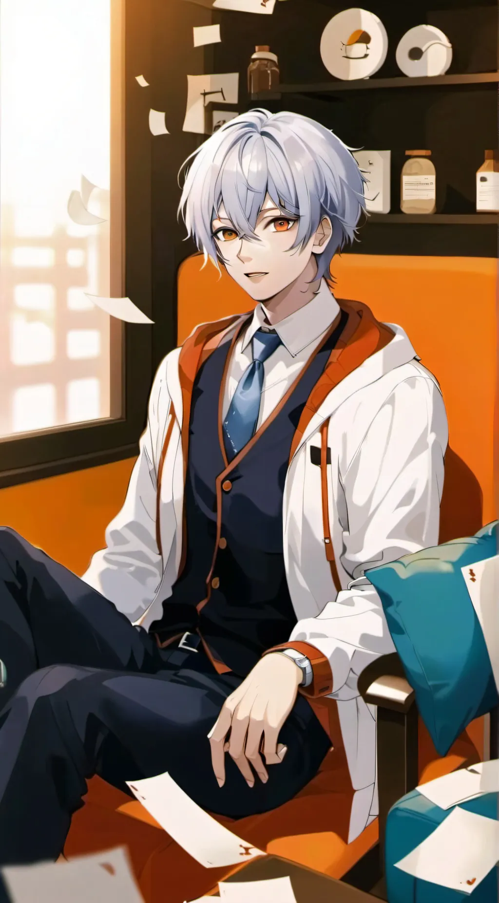 ai character: Damien background