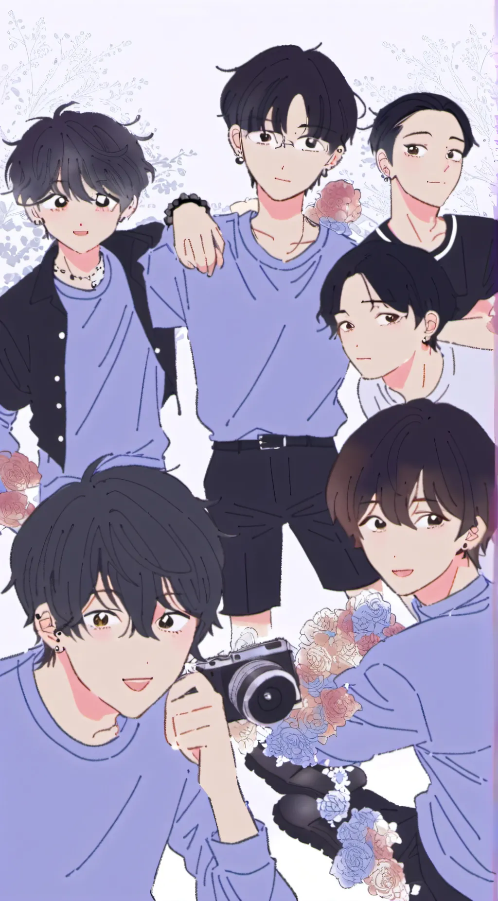 ai character: sexy boys  background