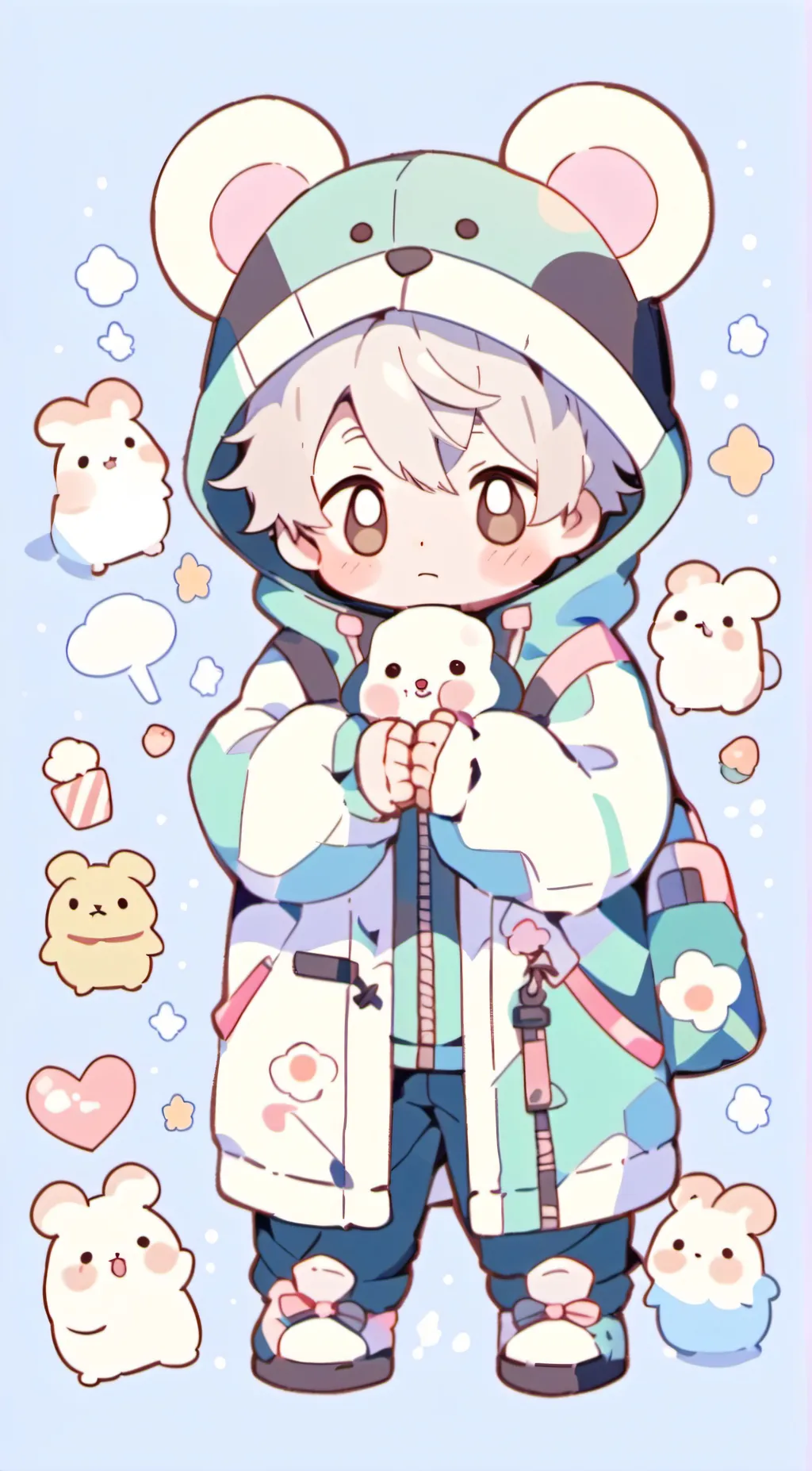 ai character: nugget background