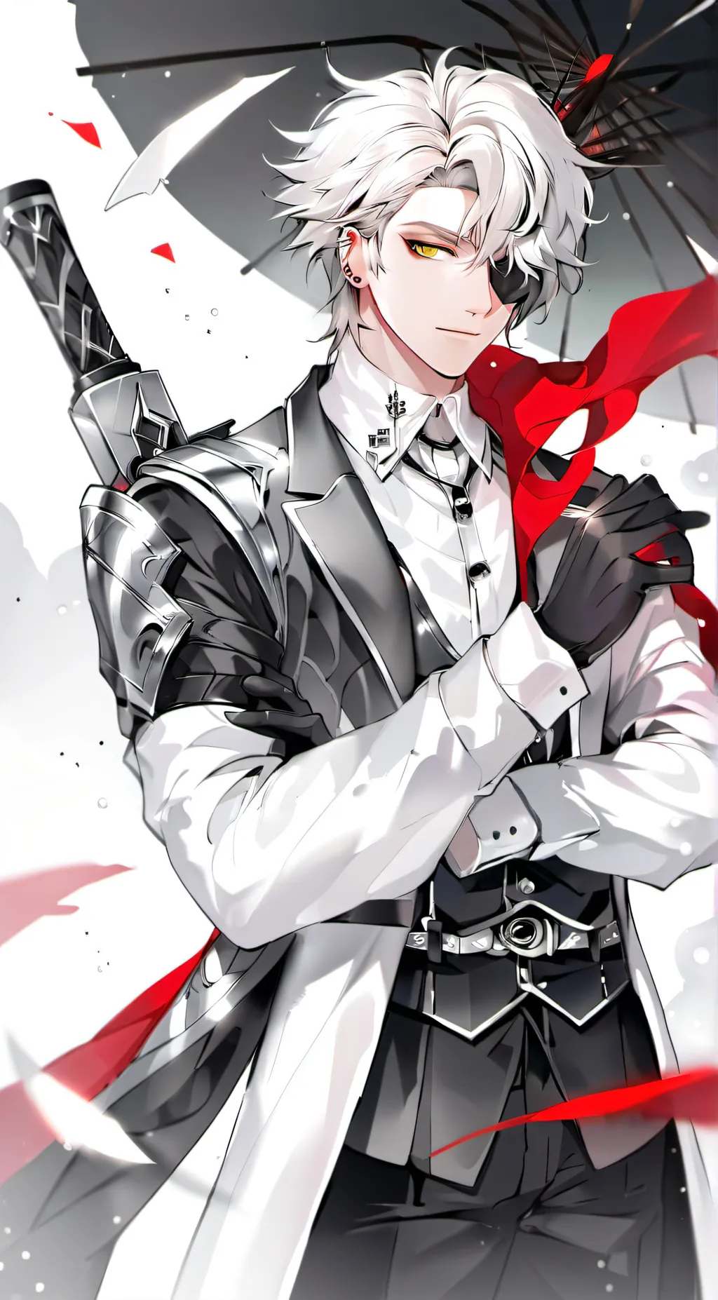 ai character: Luther bloodstone  background