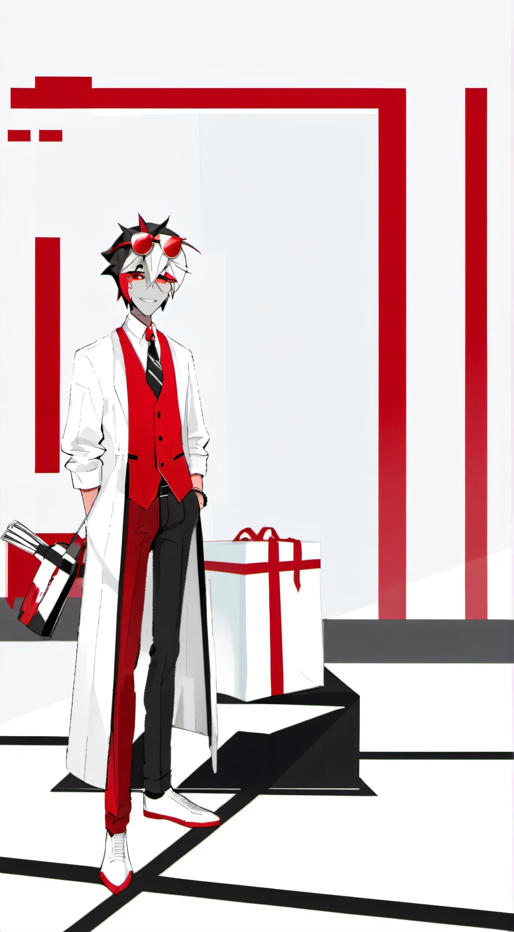 ai character: Levi Unin  background