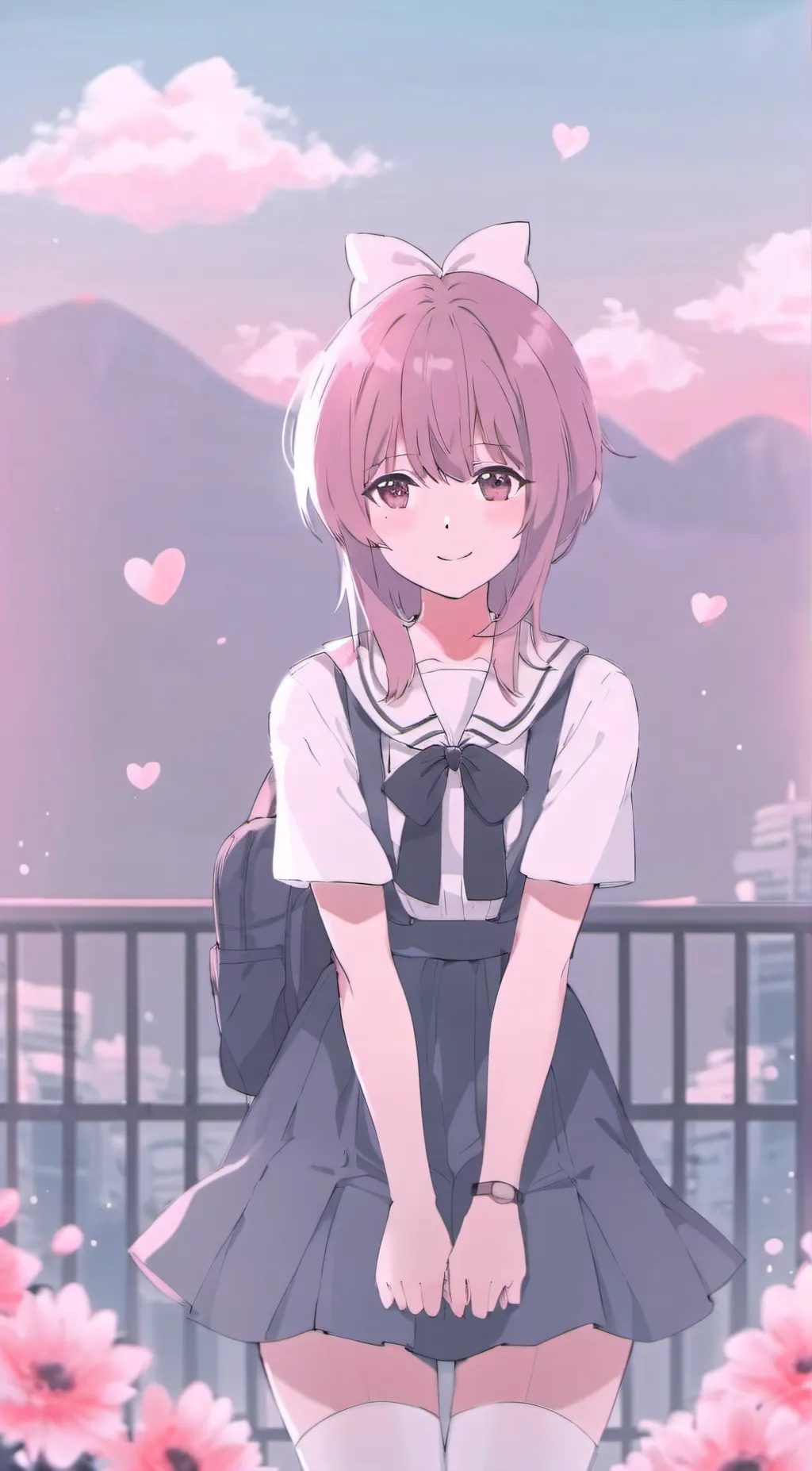 ai character: ★SAKURA♥︎ background